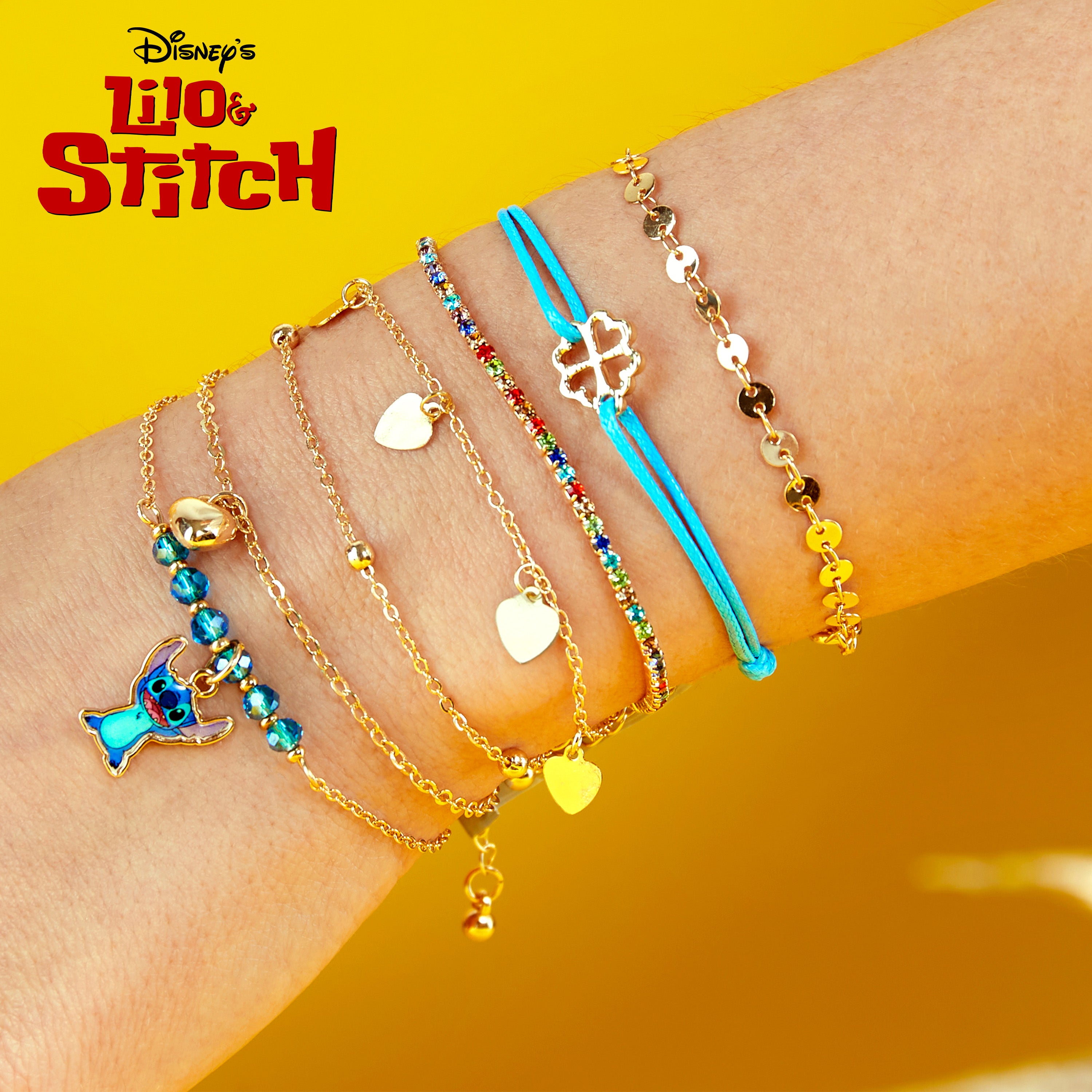disney-bracelet-fille-stitch-charms-breloques-argent image 2