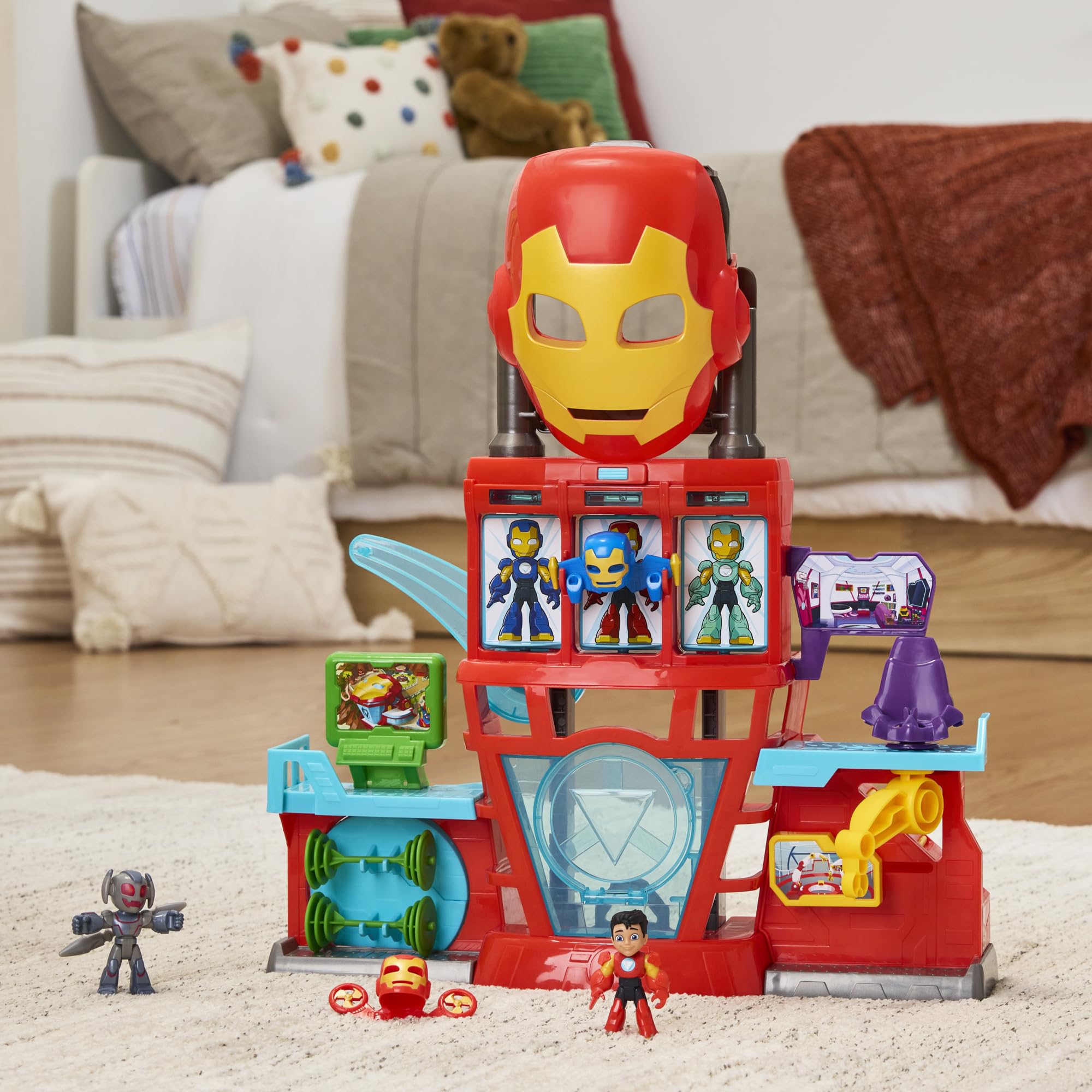 marvel-iron-man-awesome-friends-coffret-qg-iron-man-playset-1 image 3