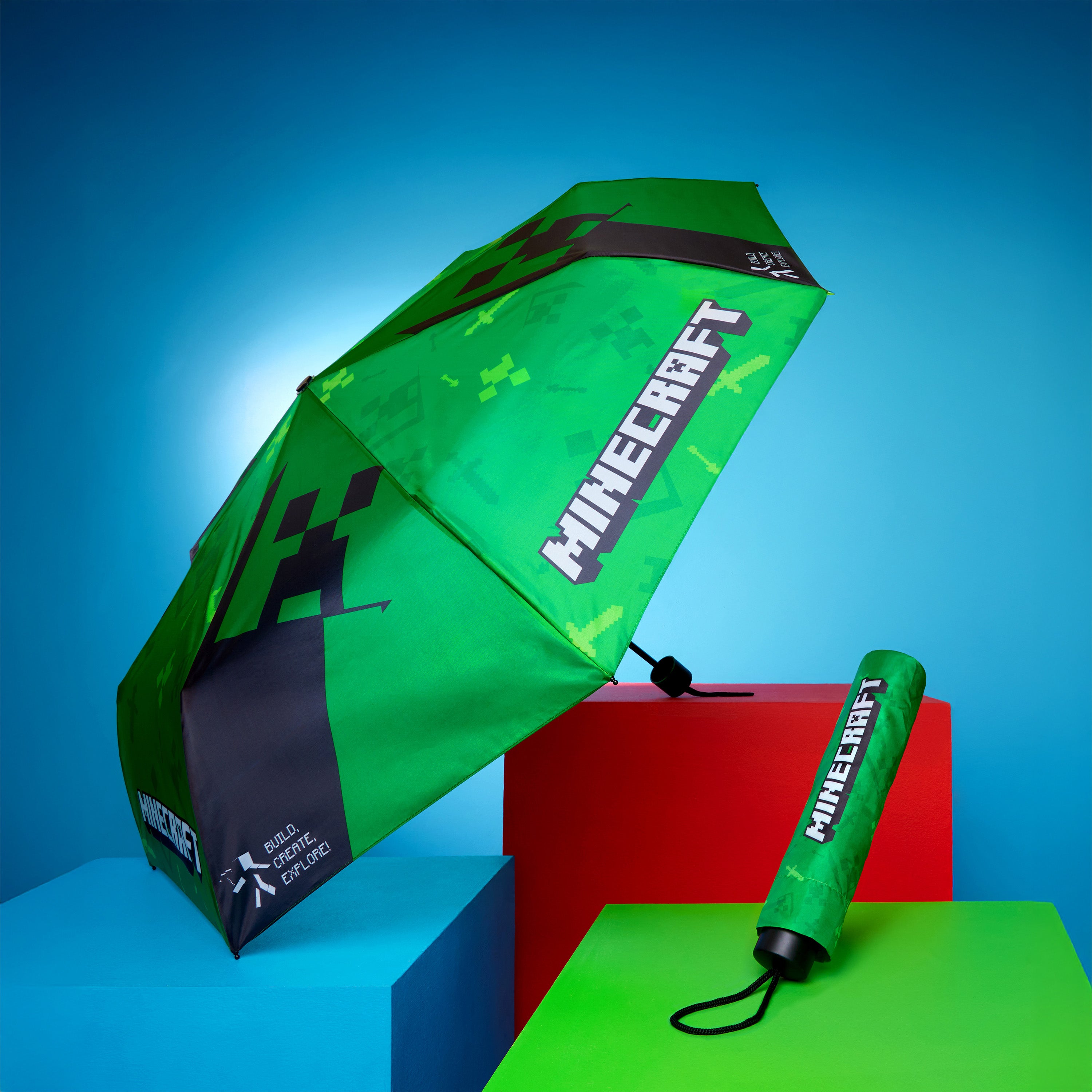 minecraft-parapluie-enfant-pliable-t-lescopique-l-ger image 3