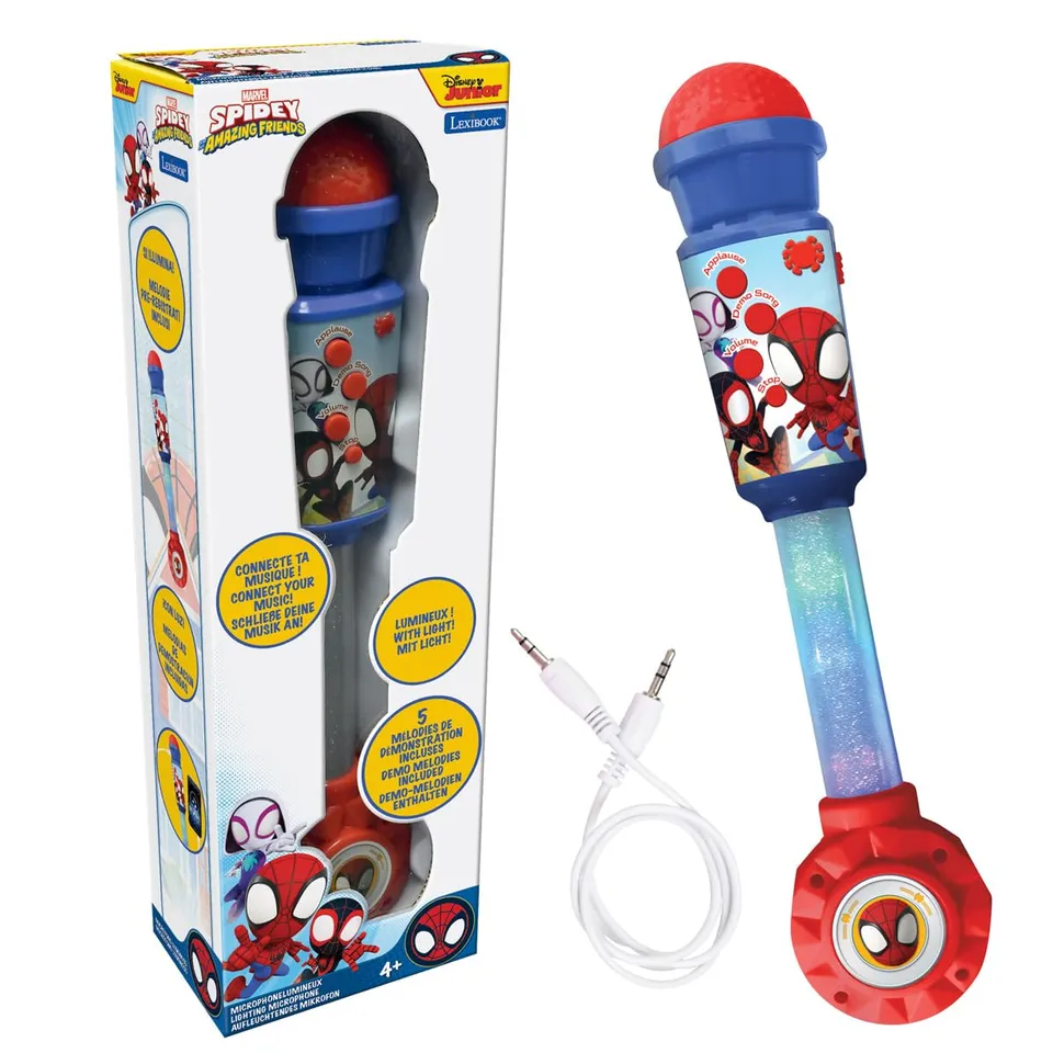 lexibook-spider-man-micro-lumineux-enfant-mic90sp-bleu image 1