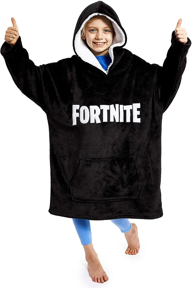 fortnite-plaid-capuche-gar-on-polaire-oversize image 1