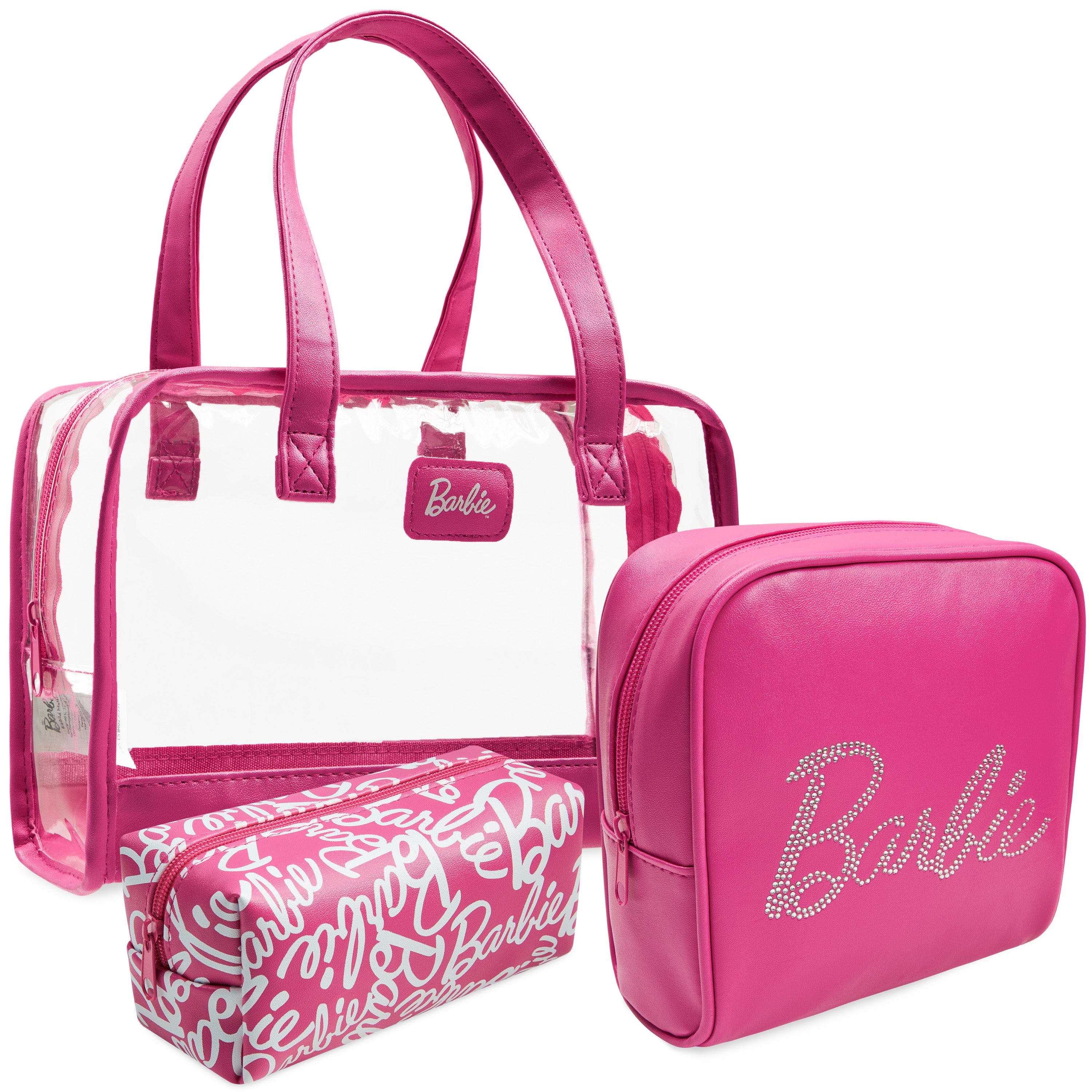 barbie-lot-3-trousses-toilette-zipp-es-voyage-rose image 1
