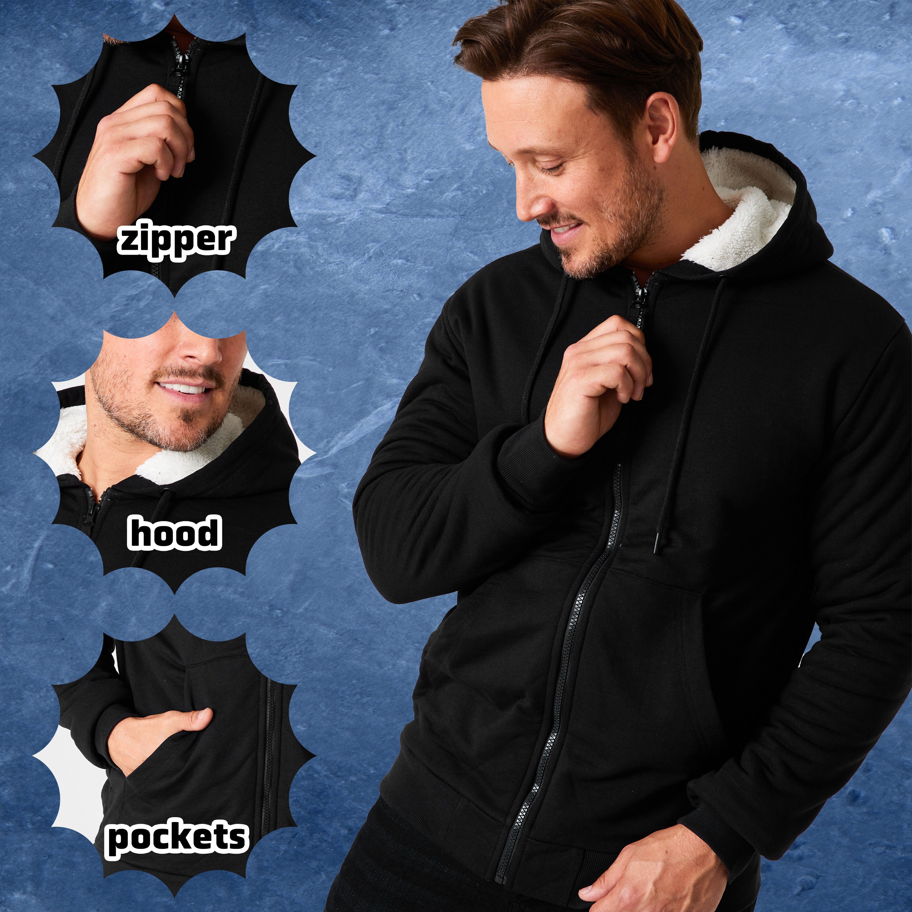 citycomfort-sweat-zipp-homme-doublure-polaire-noir-m image 5