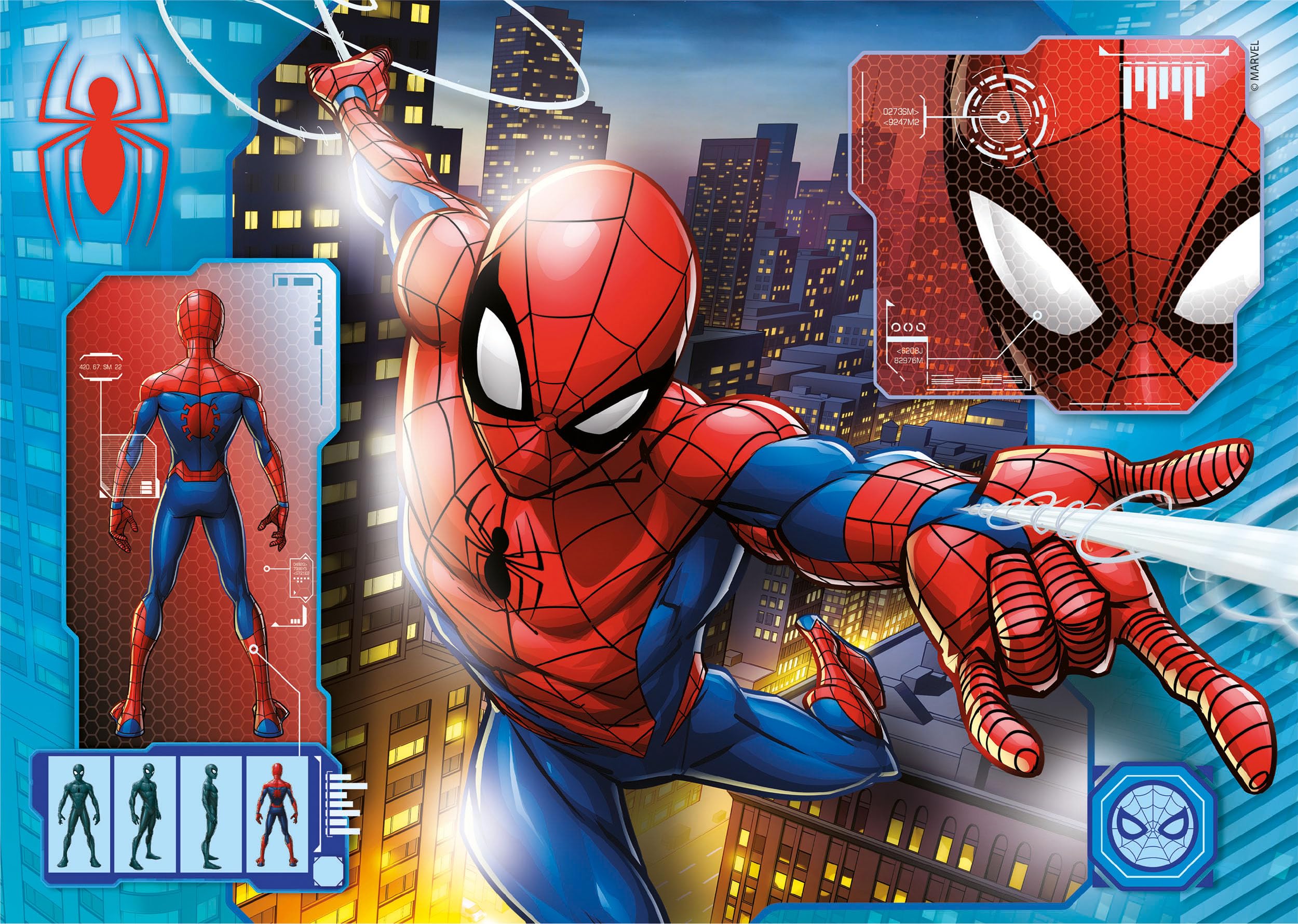 clementoni-supercolor-spider-man-puzzle-enfant-2x60-pi-ces-4-ans image 4