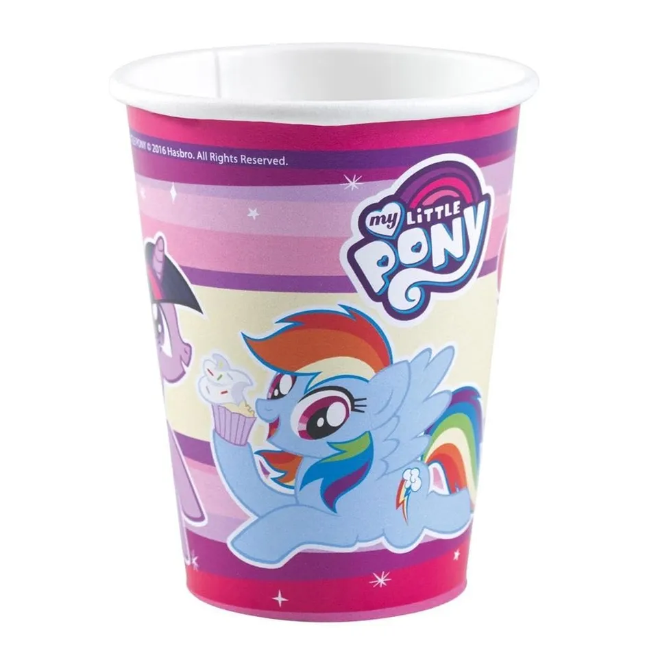 my-little-pony-lot-8-gobelets-papier-250-ml-f-te image 1