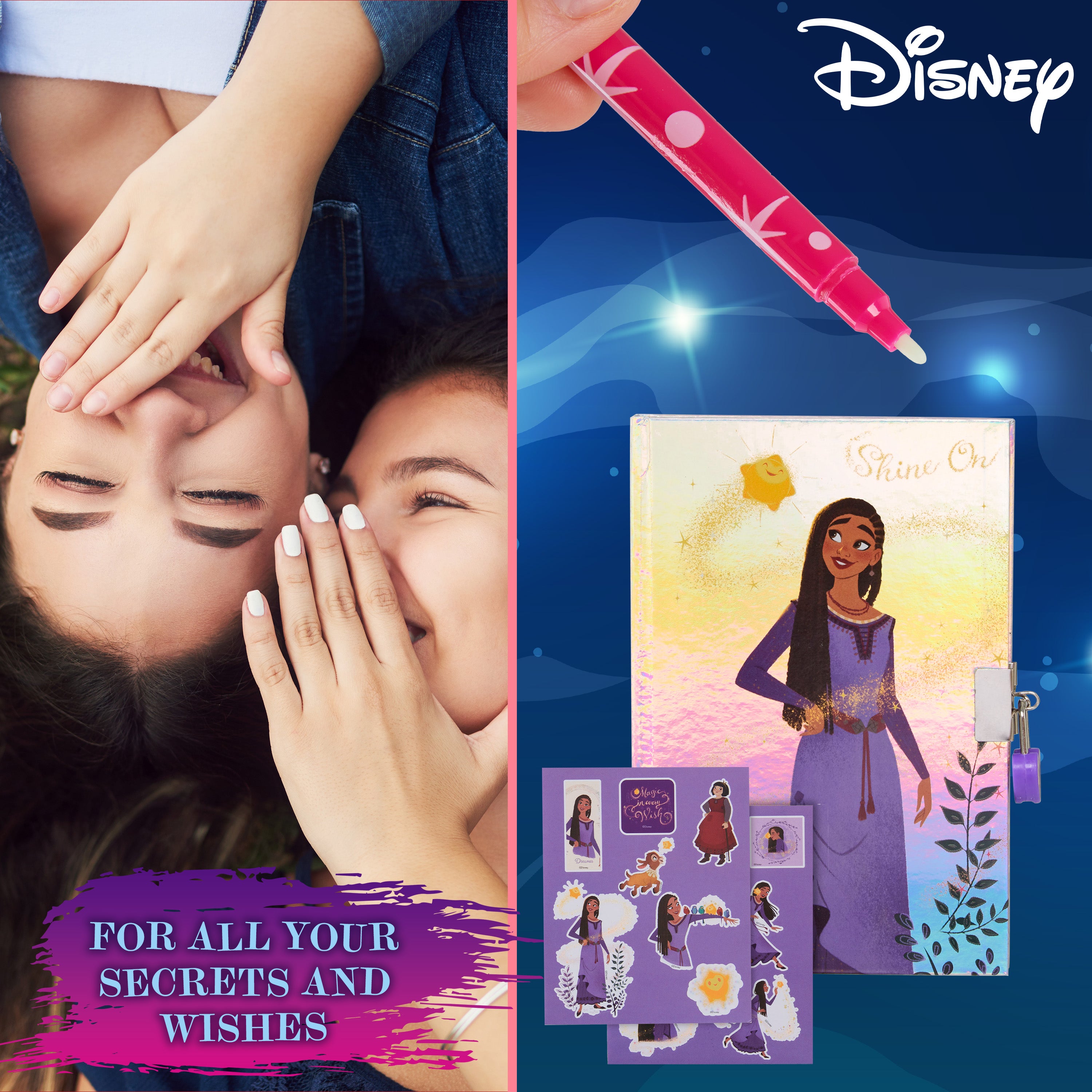 disney-wish-journal-intime-fille-cadenas-encre-invisible-bleu image 5