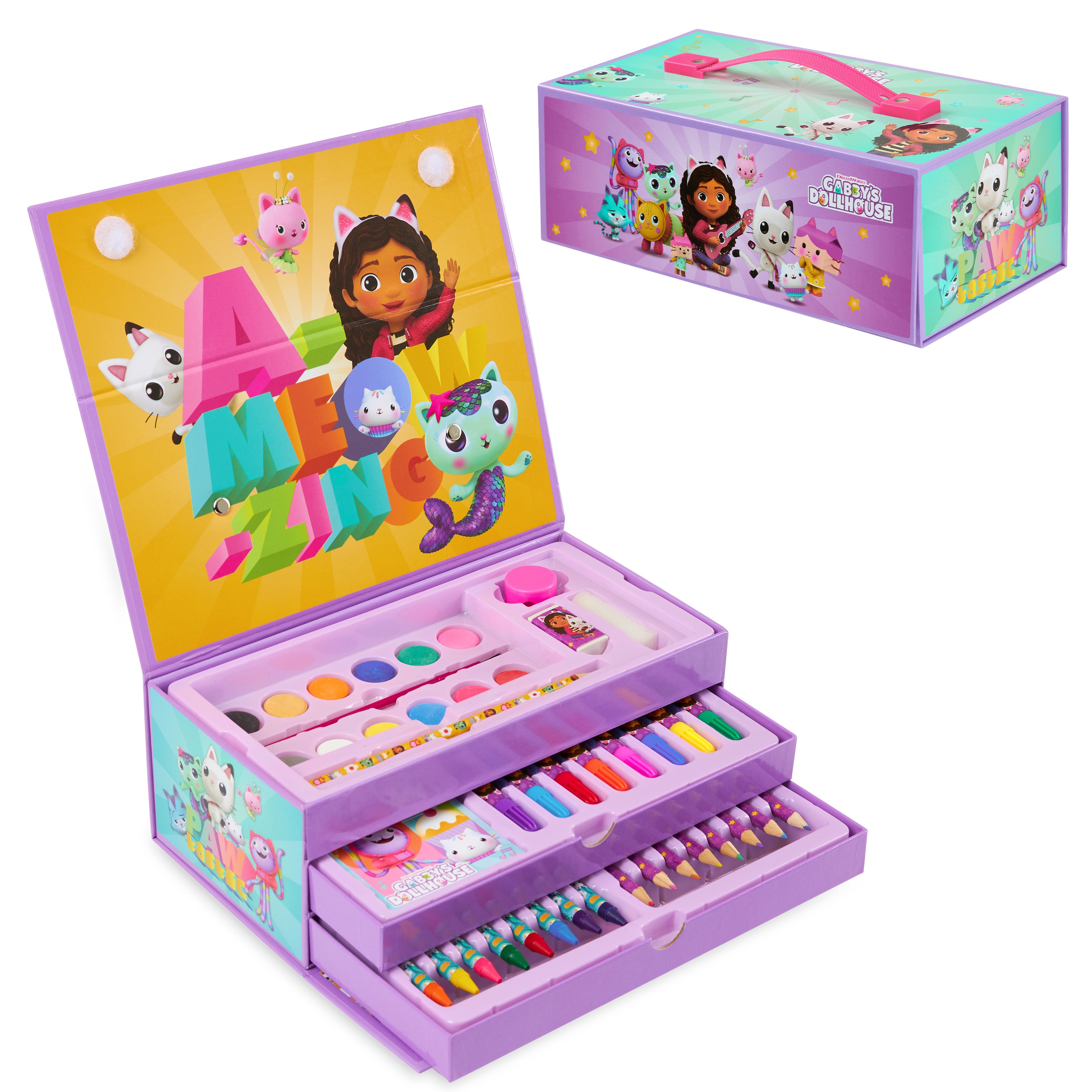 gabby-s-dollhouse-coffret-dessin-40-pi-ces-valisette image 1