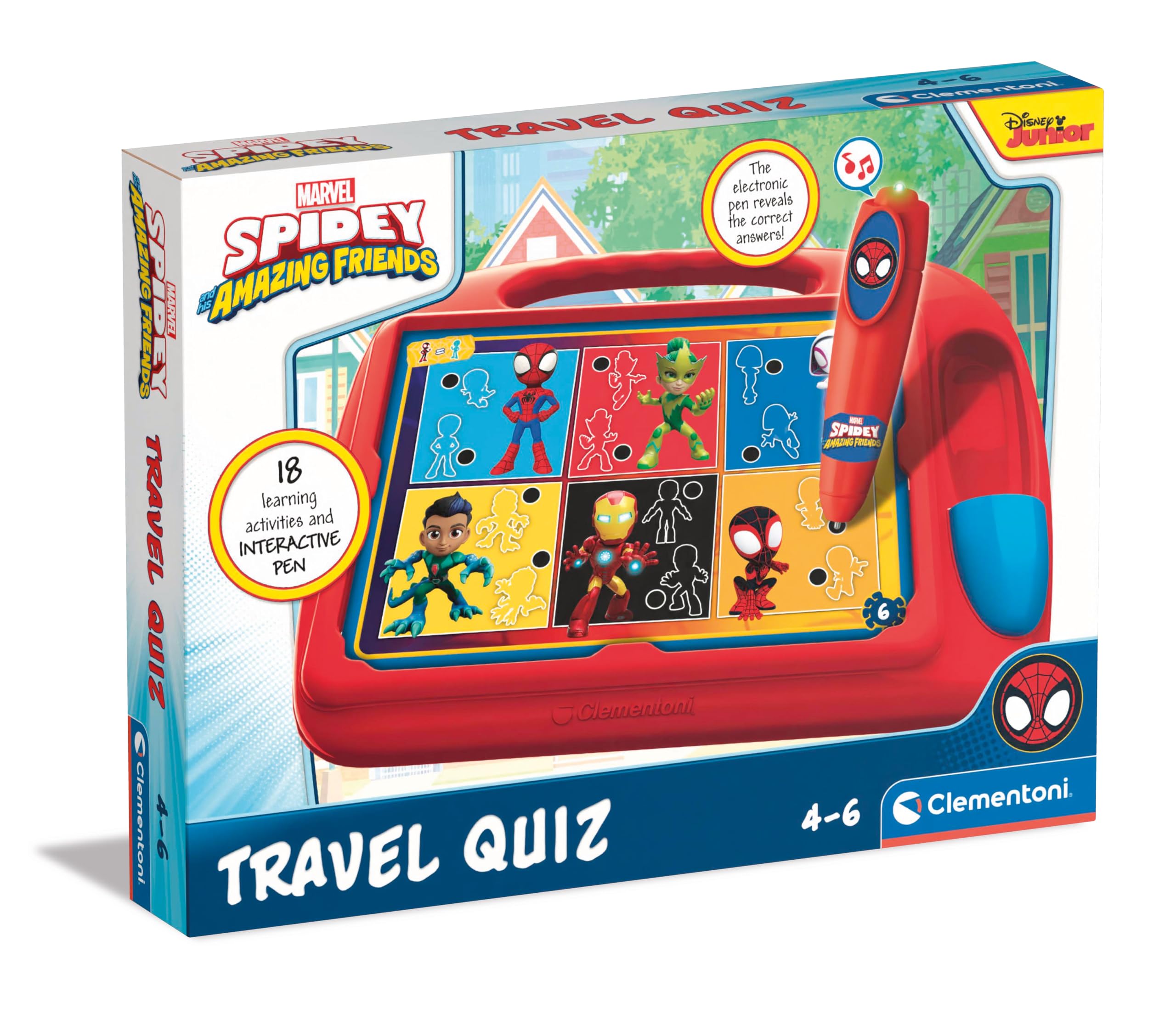 marvel-spidey-quiz-travel-jeu-ducatif-4-ans-clementoni image 1