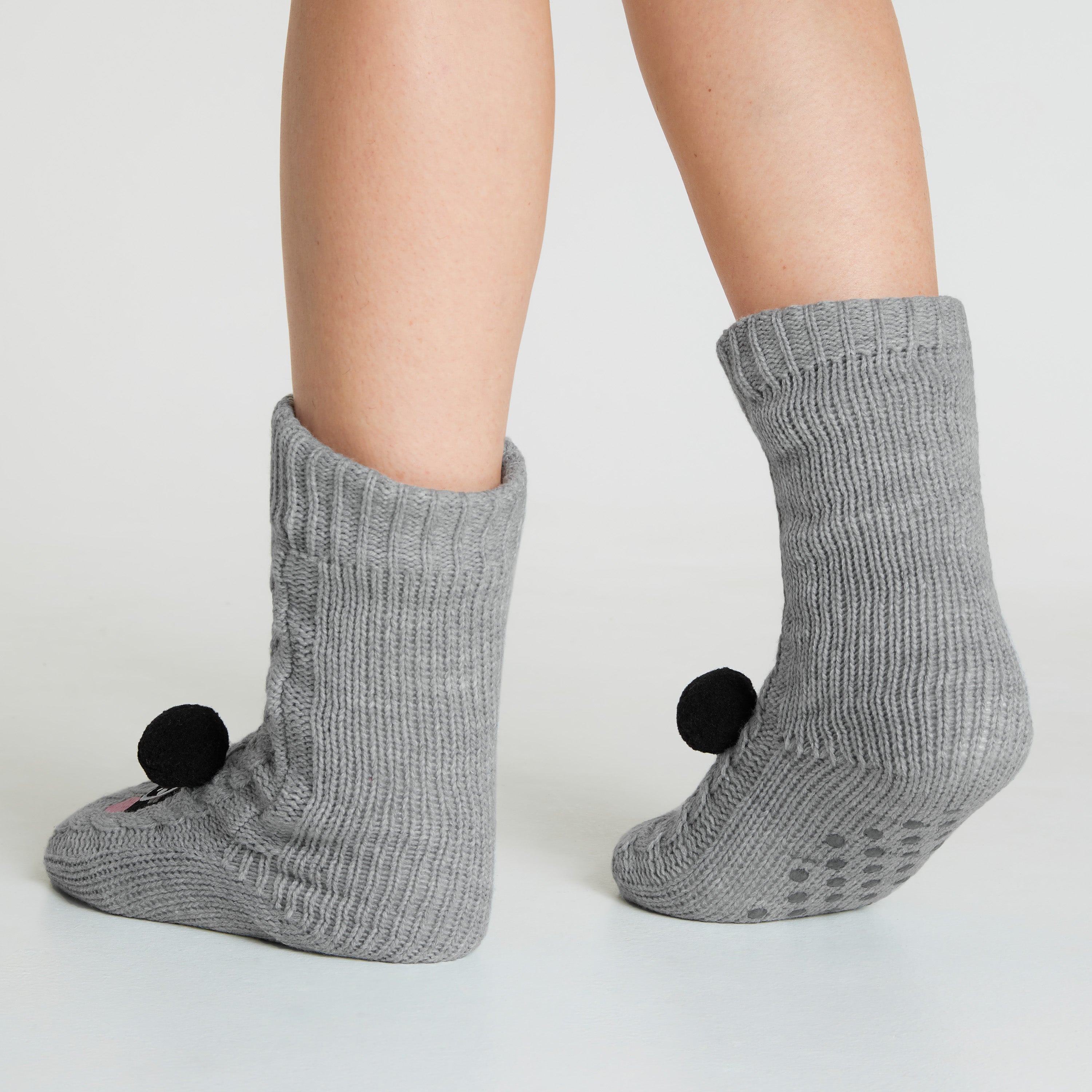 citycomfort-chaussettes-pilou-femme-panda-gris image 4