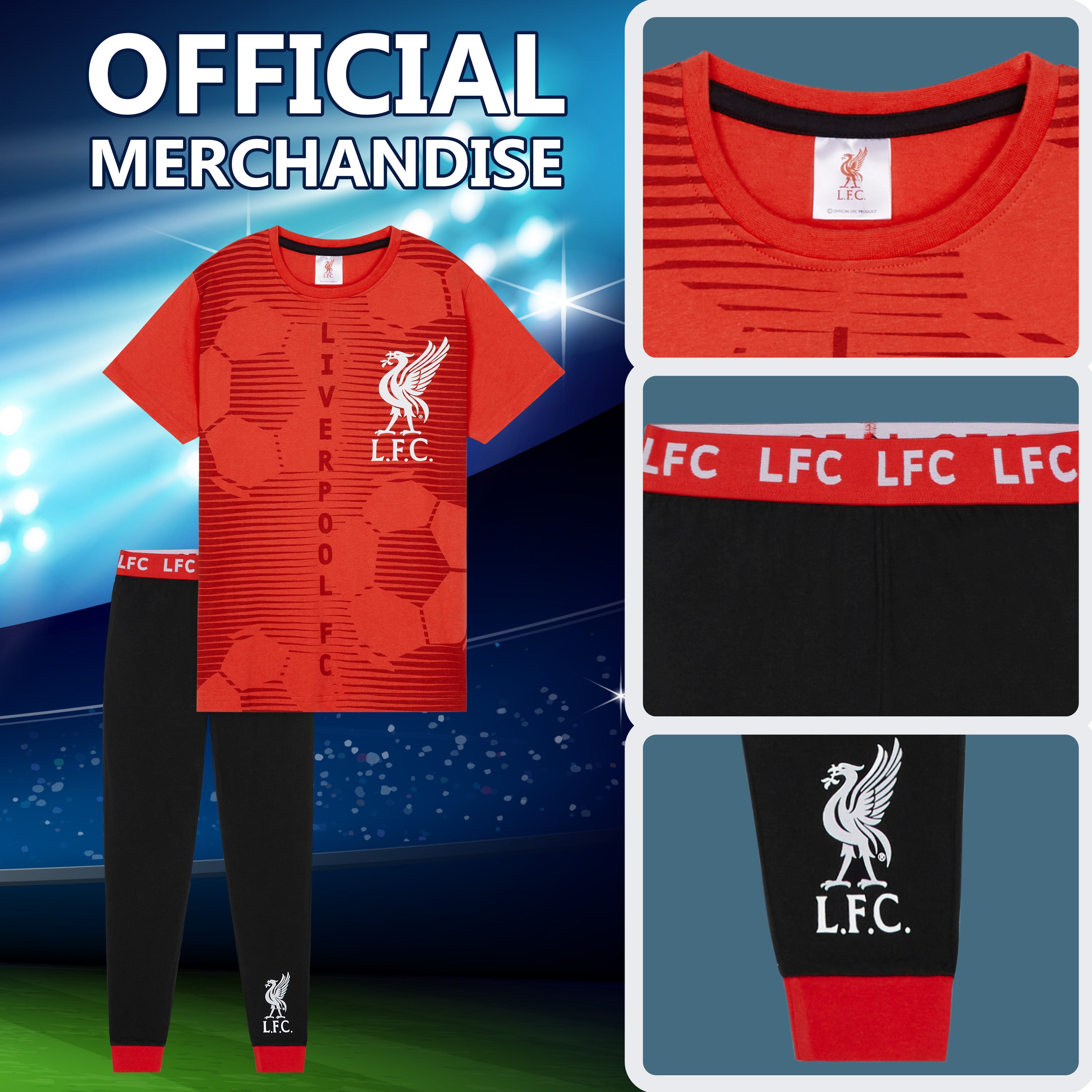 liverpool-fc-pyjama-gar-on-coton-rouge-ensemble-5-14-ans image 5