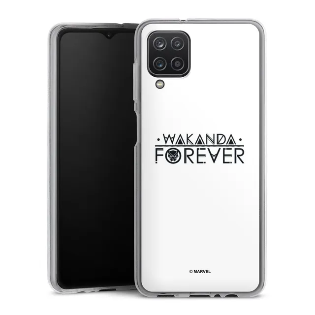 marvel-black-panther-wakanda-forever-coque-galaxy-a12-silicone image 1