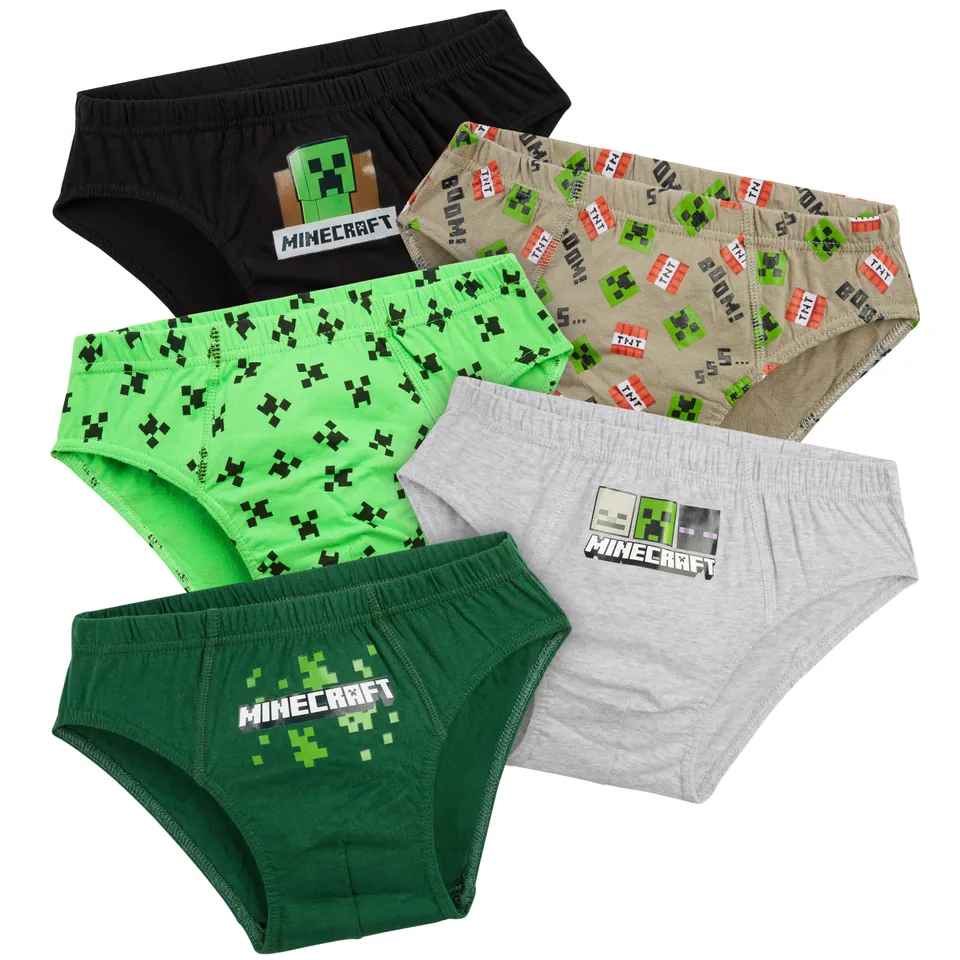 get-trend-minecraft-slip-gar-on-coton-lot-de-5-gamer image 1