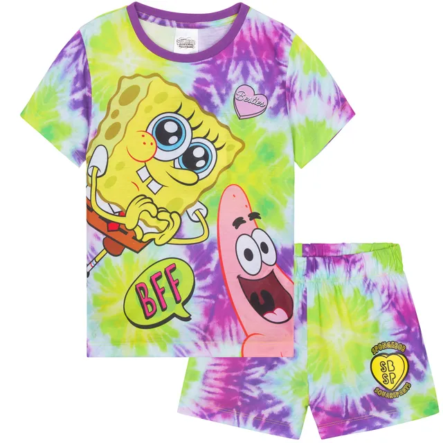 bob-l-ponge-pyjama-short-fille-2-pi-ces-t image 1