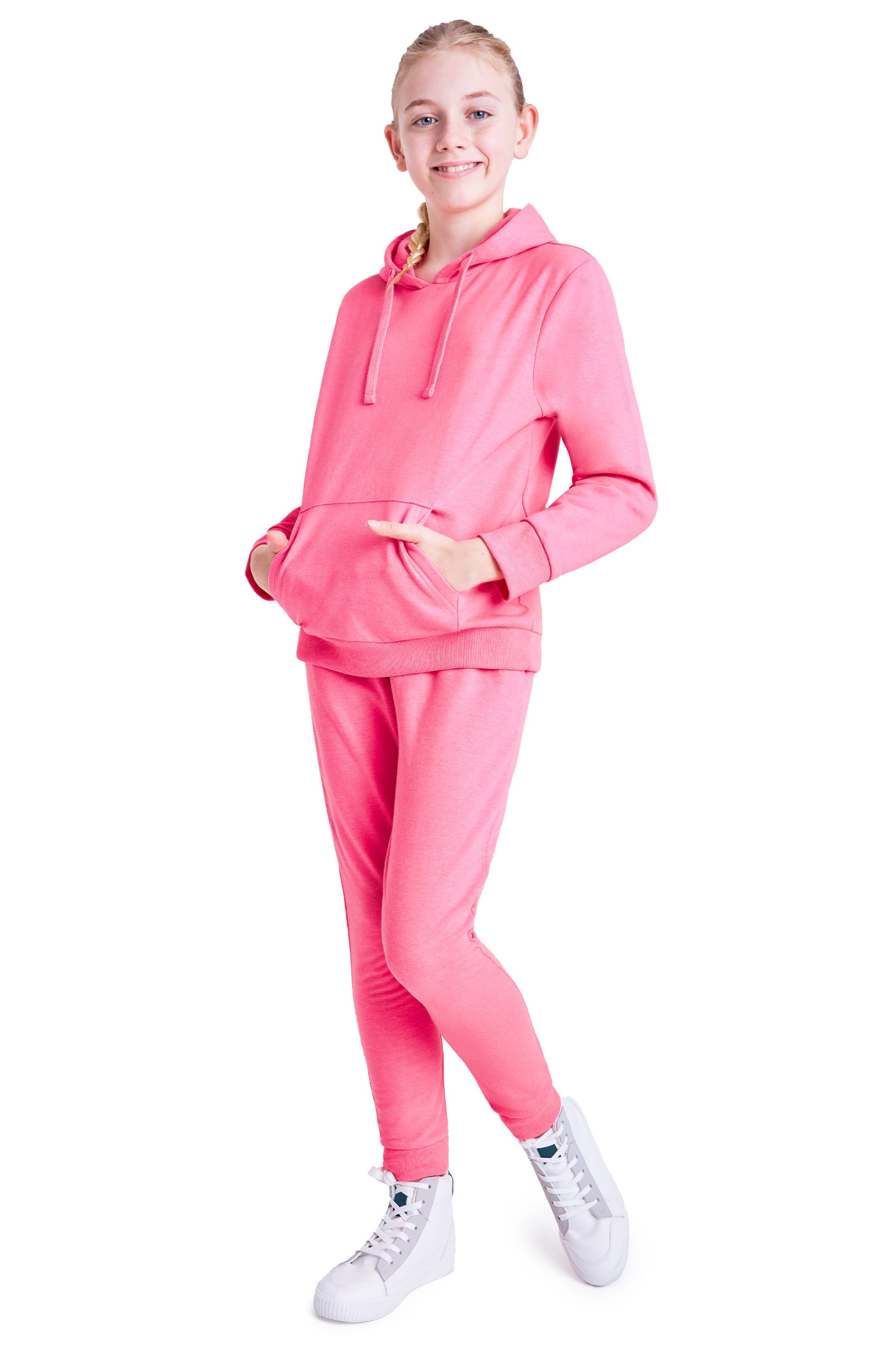 citycomfort-surv-tement-fille-hoodie-jogging-rose-7-8-ans-coton image 2
