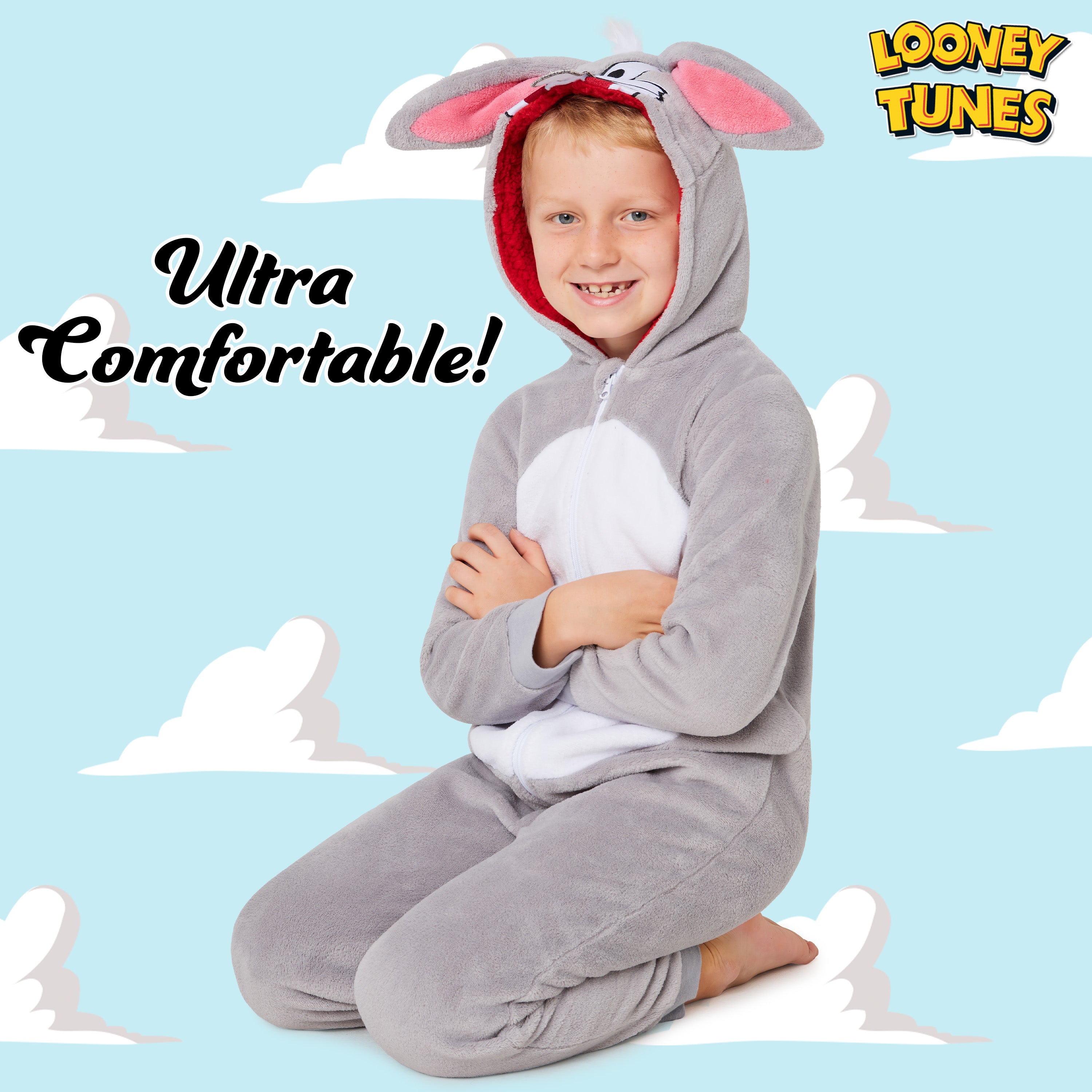 get-trend-looney-tunes-bugs-bunny-combinaison-polaire-enfant-7-15-ans image 5