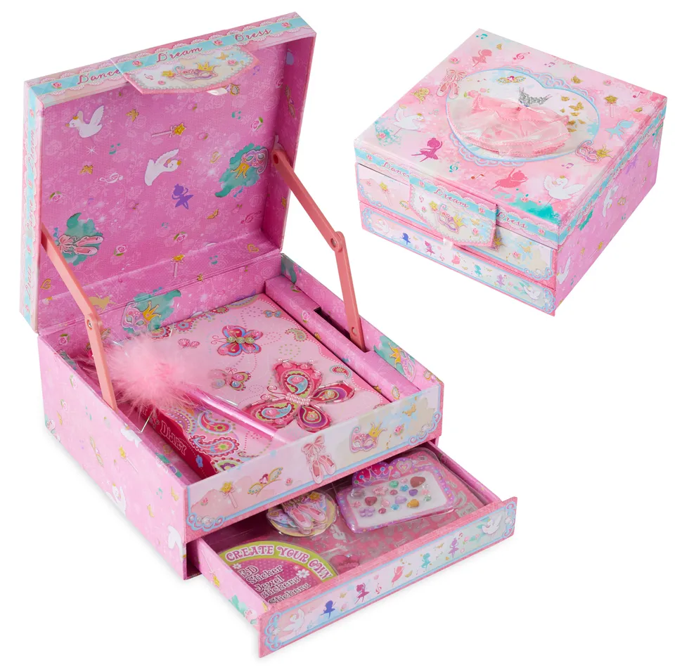 journal-fille-papillon-coffret-diy-avec-stylo-peluche image 1