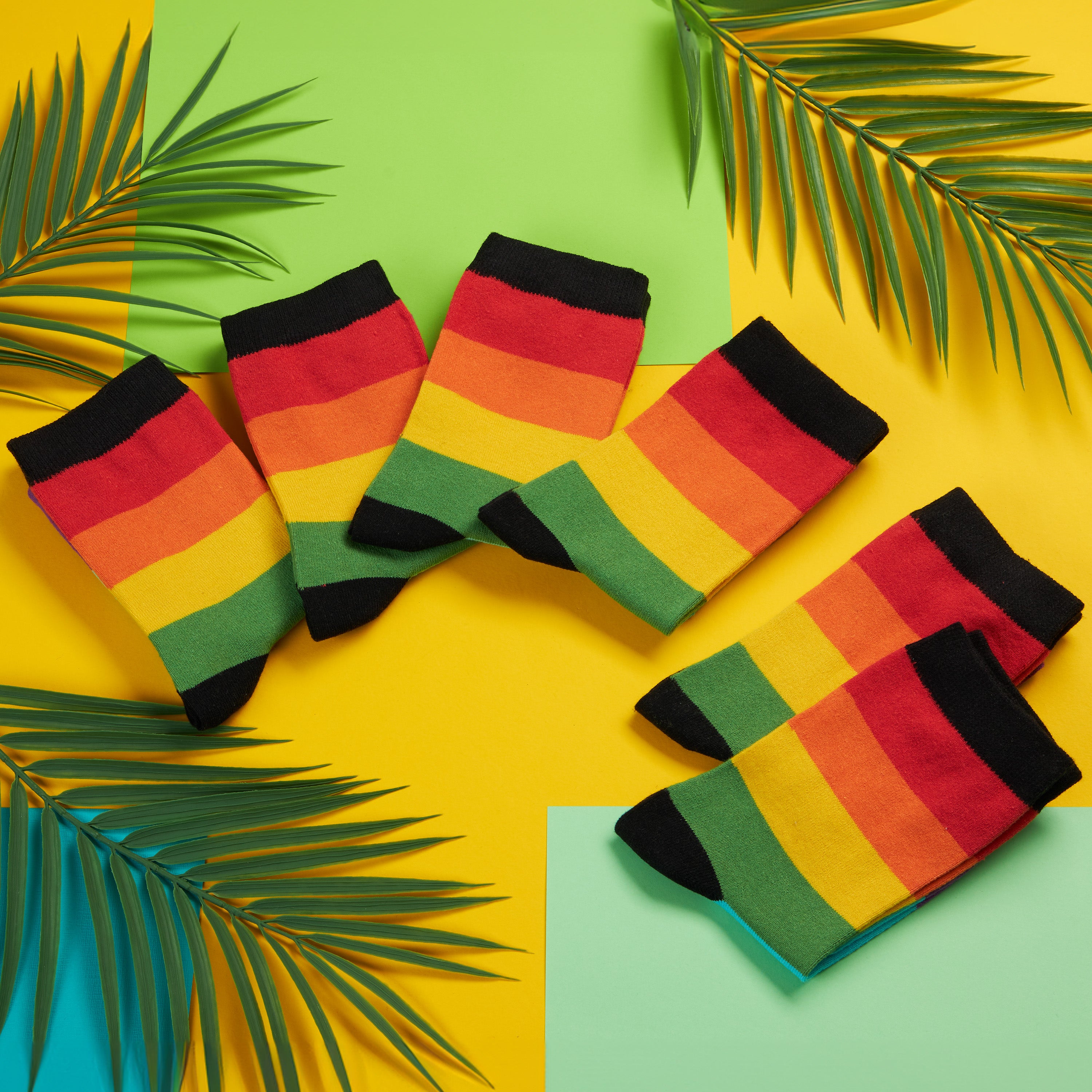 get-trend-citycomfort-chaussettes-femme-rainbow-lot-6-coton image 2