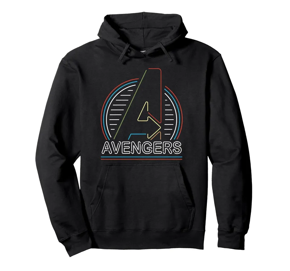 marvel-avengers-sweat-capuche-noir-logo-n-on-taille-l image 1