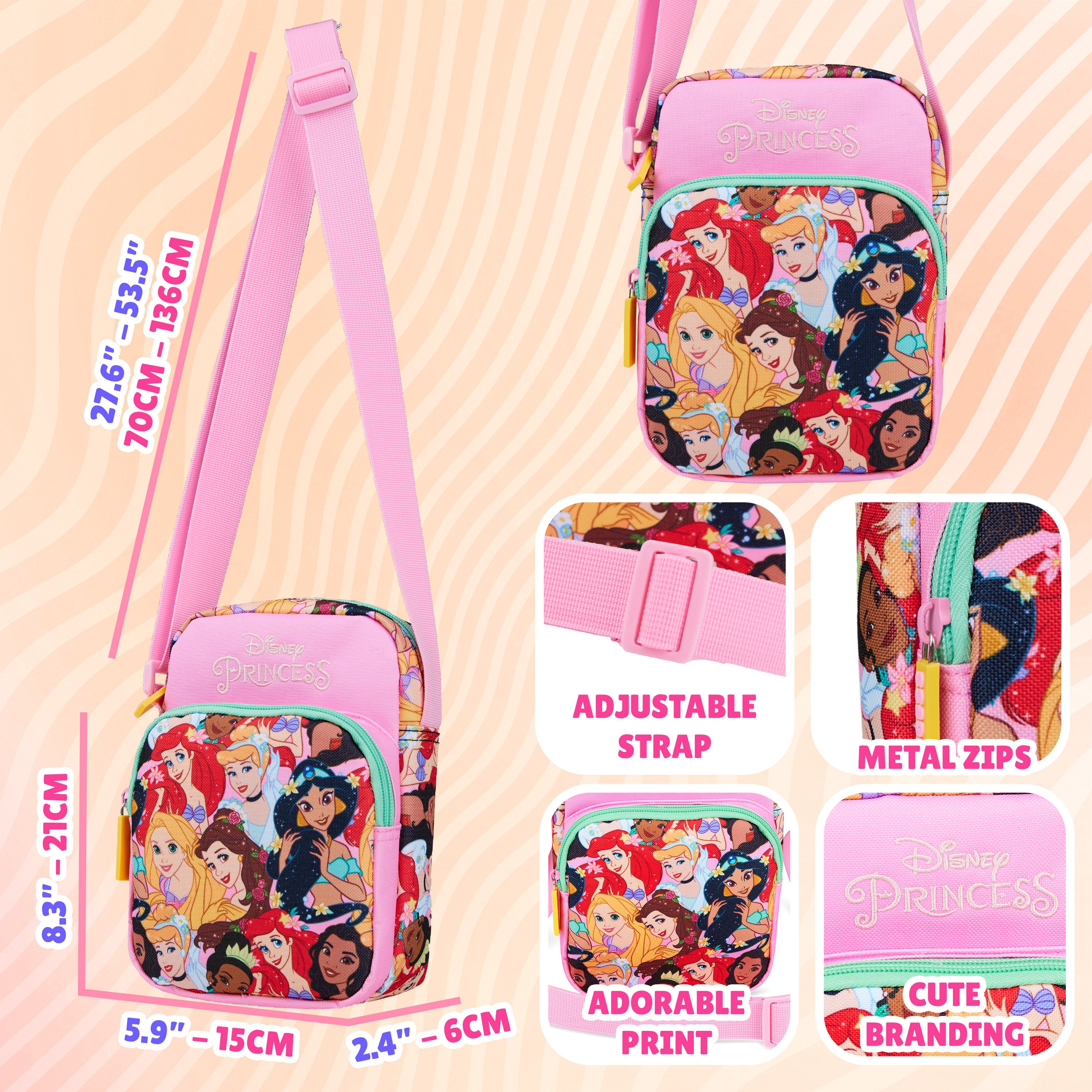 get-trend-girls-disney-princess-sac-bandouli-re-fille-ajustable image 6