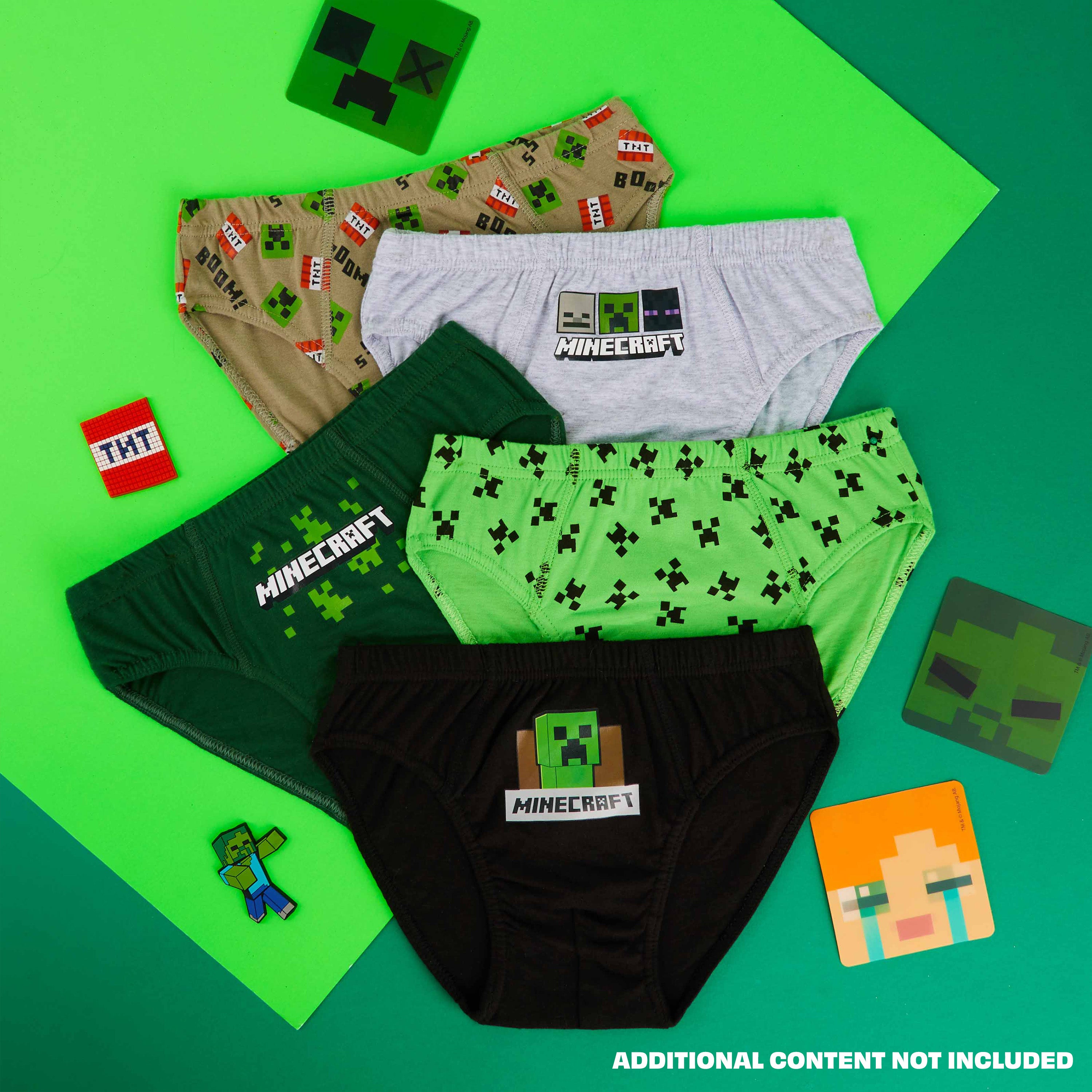 get-trend-minecraft-slip-gar-on-coton-lot-de-5-gamer image 2