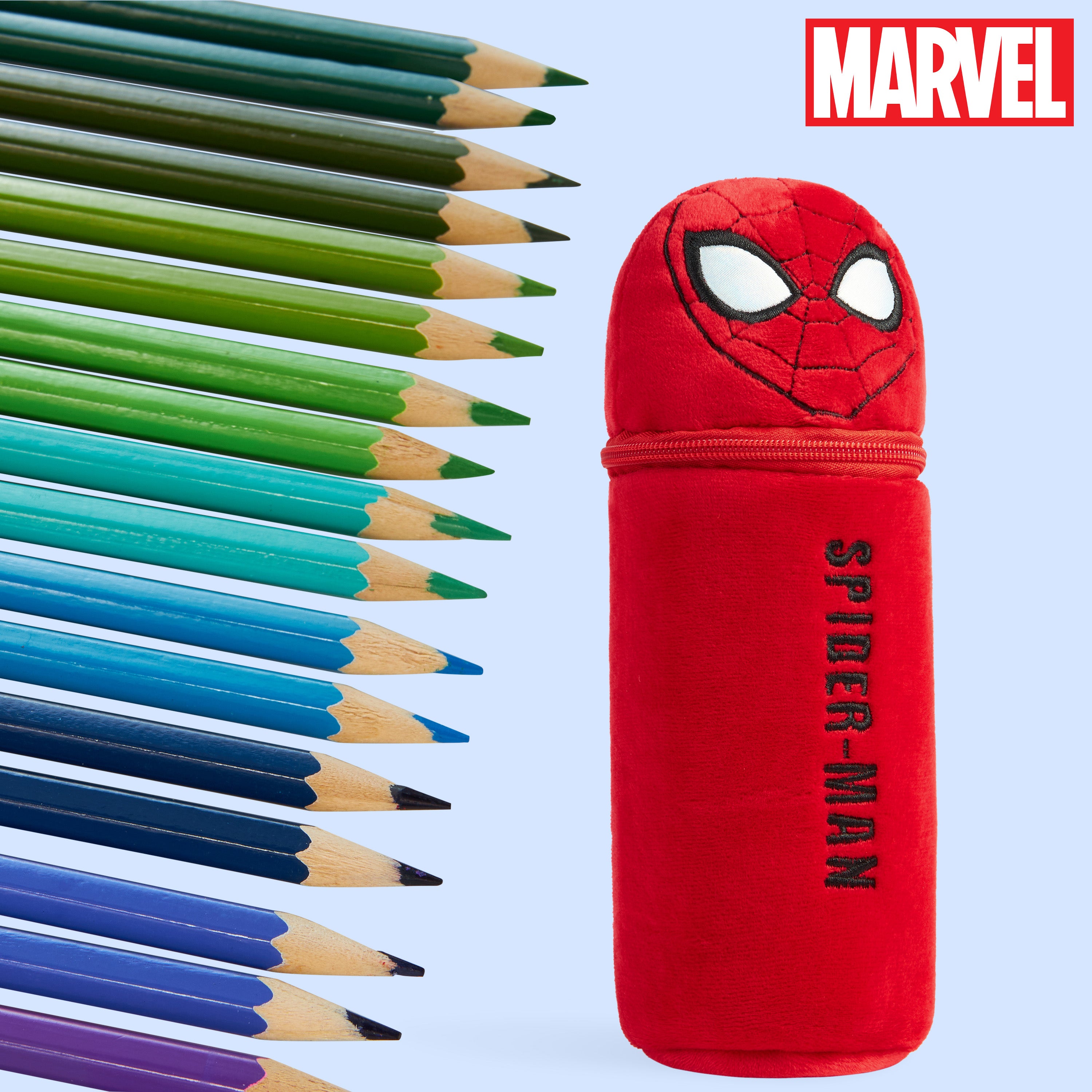 marvel-spiderman-trousse-garnie-48-crayons-couleur-rouge image 4