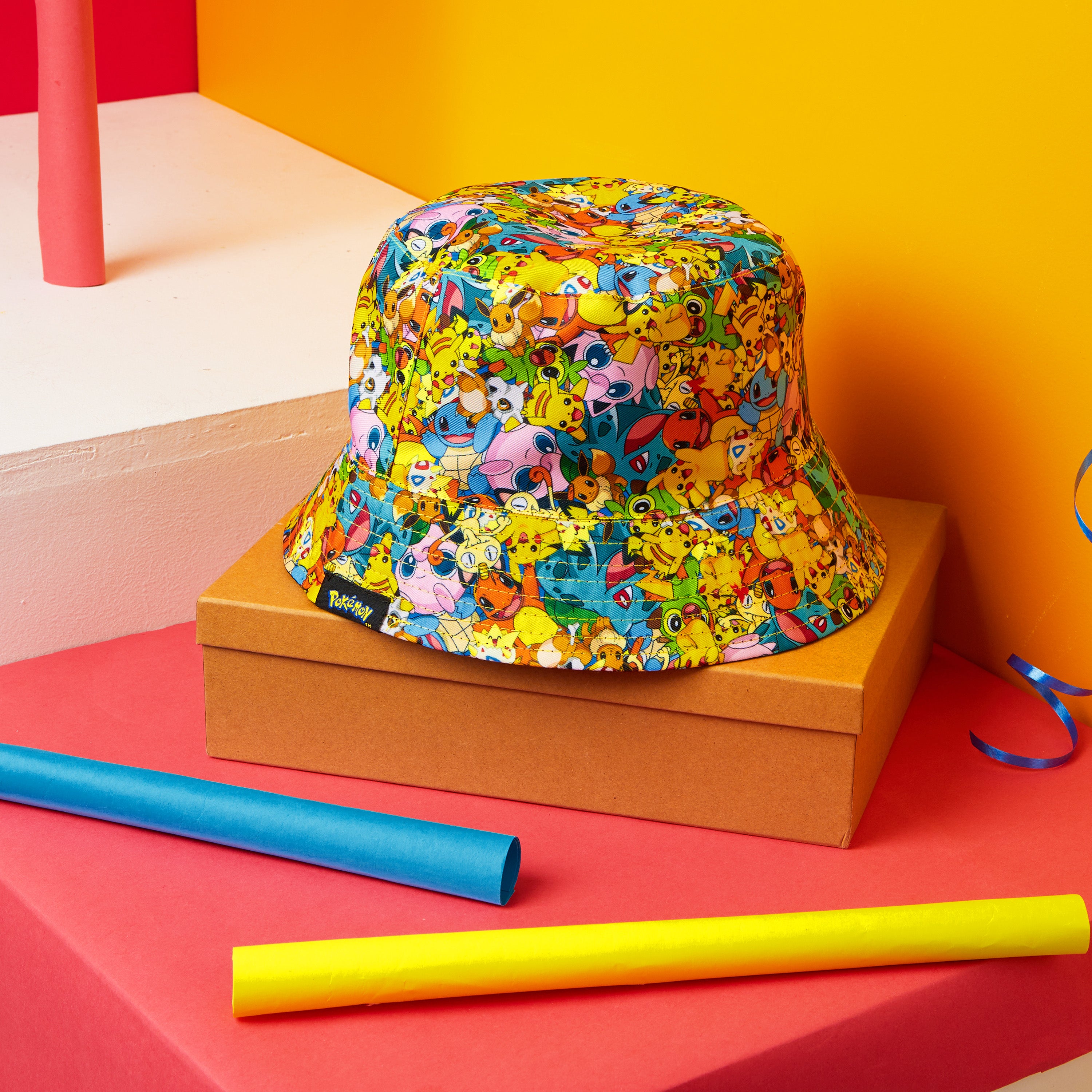 pok-mon-bob-enfant-all-over-pikachu-chapeau-soleil-polyester image 2