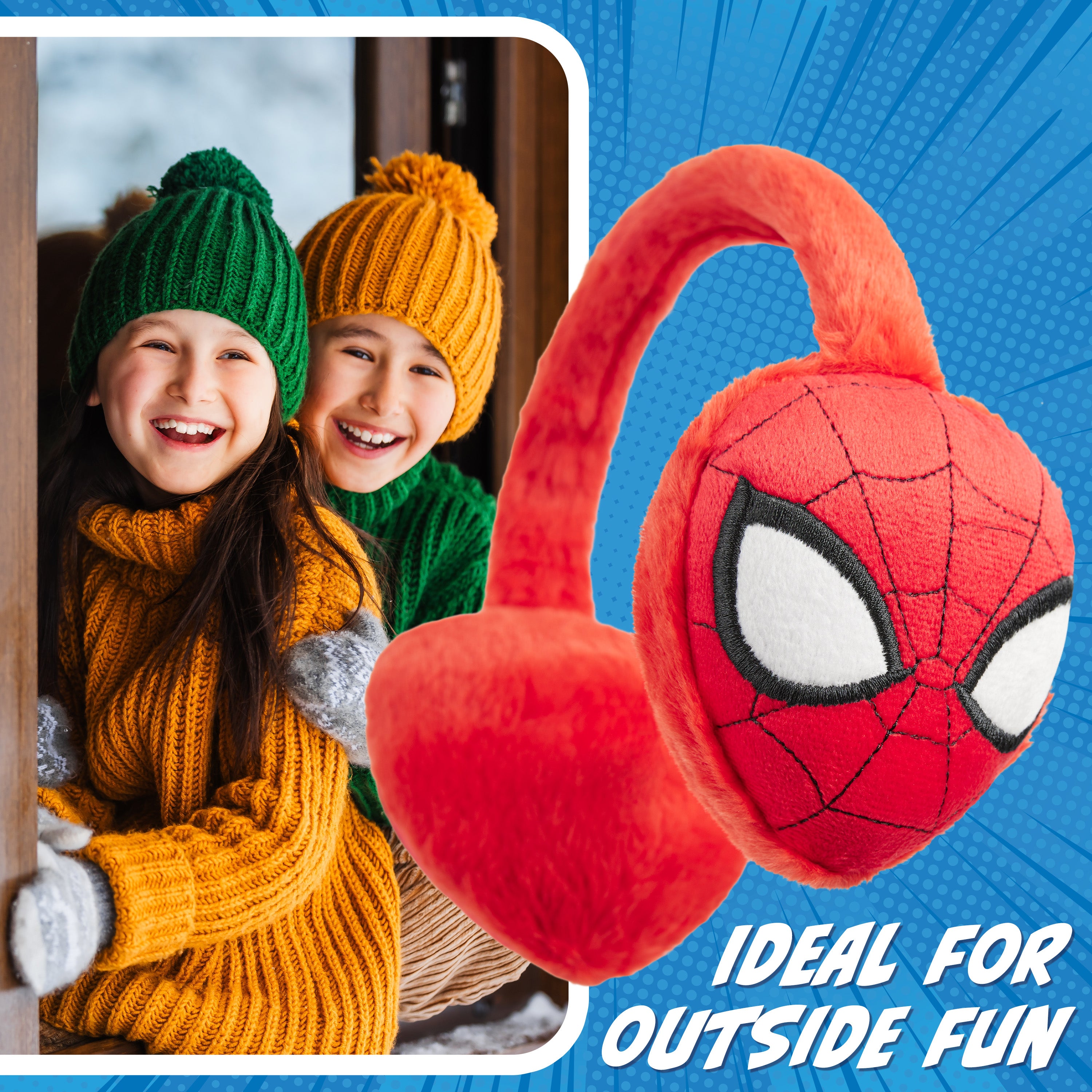 marvel-spiderman-cache-oreilles-enfant-doux-hiver image 5