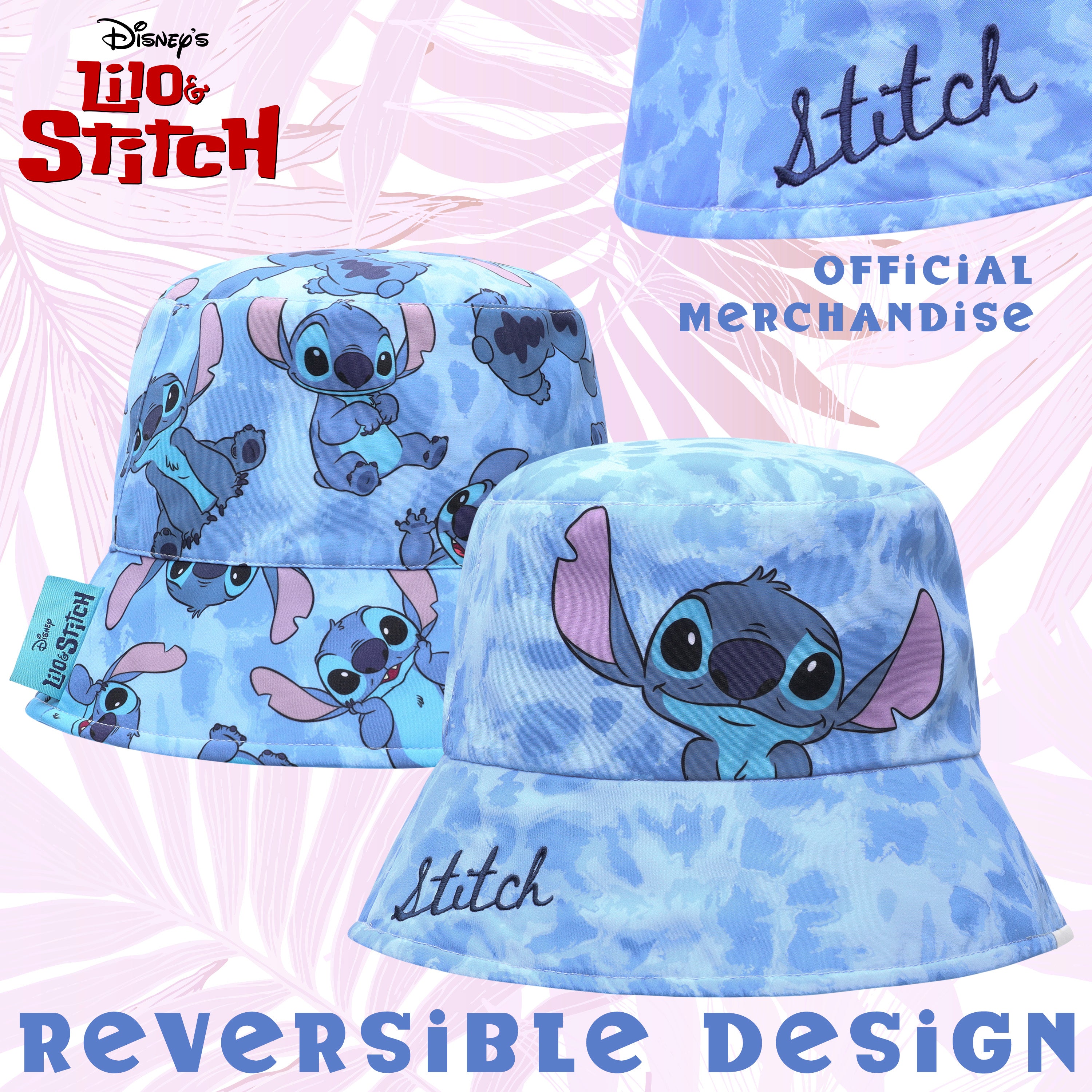 disney-stitch-bob-fille-chapeau-soleil-t-taille-unique image 3