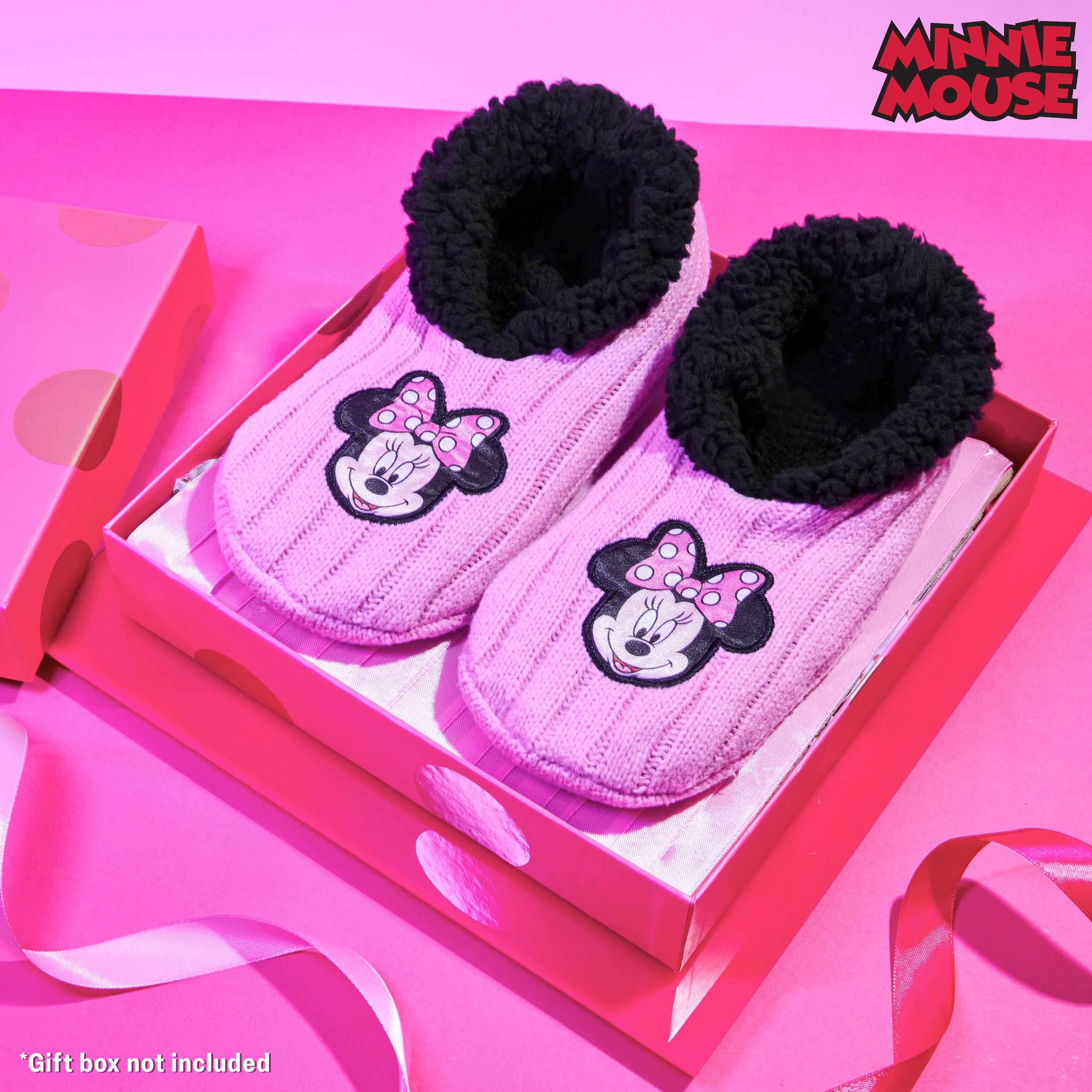 disney-chaussons-femme-ballerines-tricot-sherpa-minnie image 2