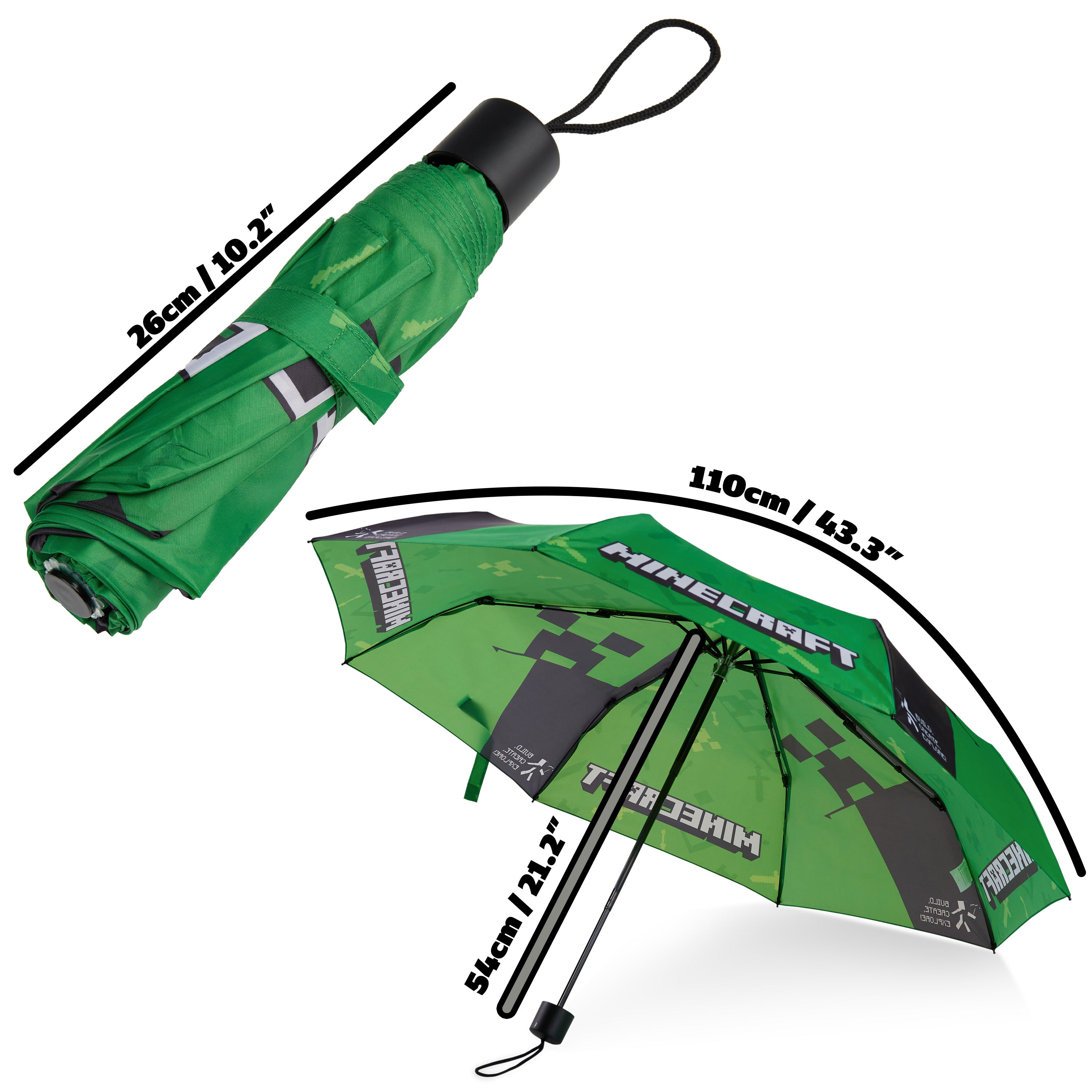 minecraft-parapluie-enfant-pliable-t-lescopique-l-ger image 5