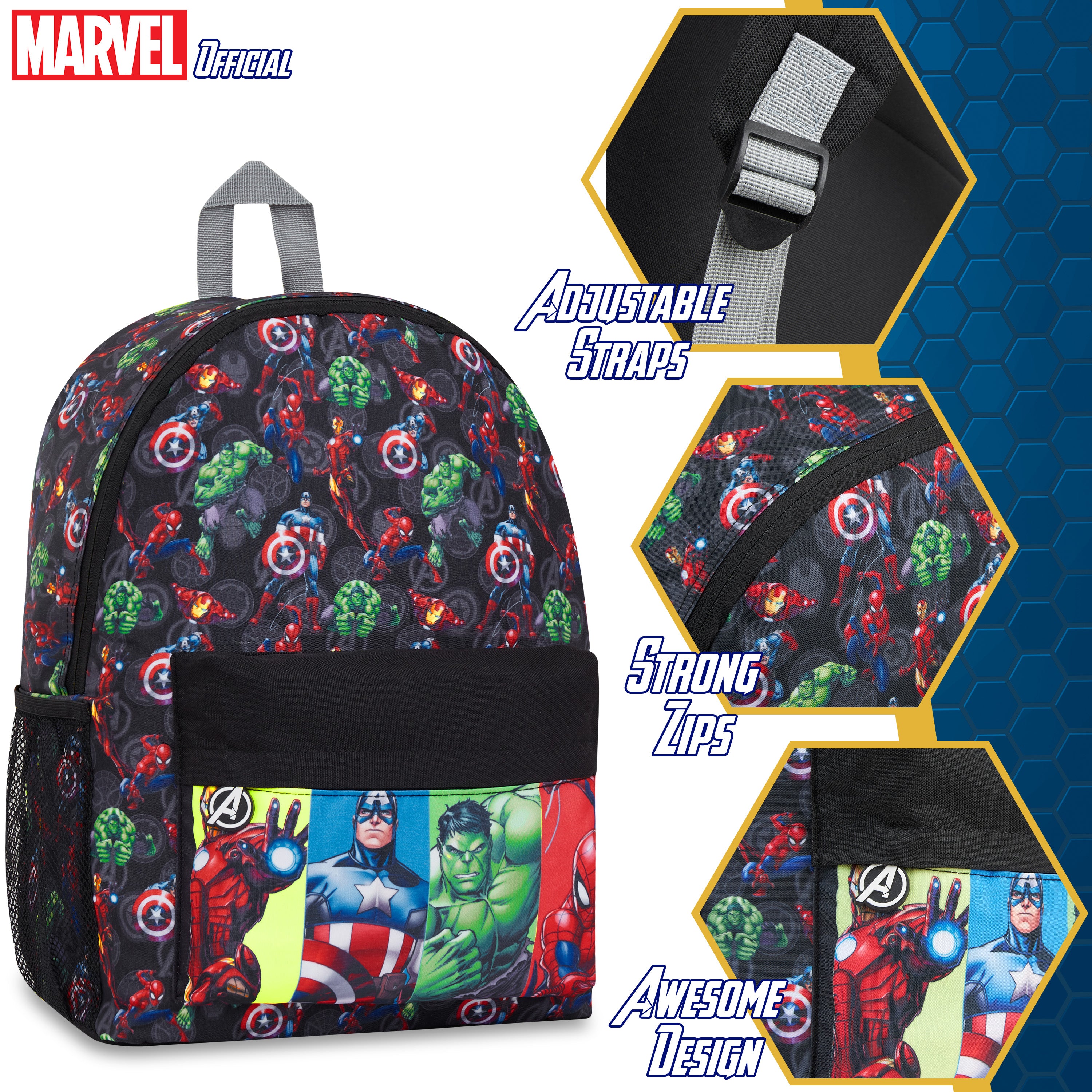marvel-sac-dos-enfant-spiderman-avengers-cole-sport image 4