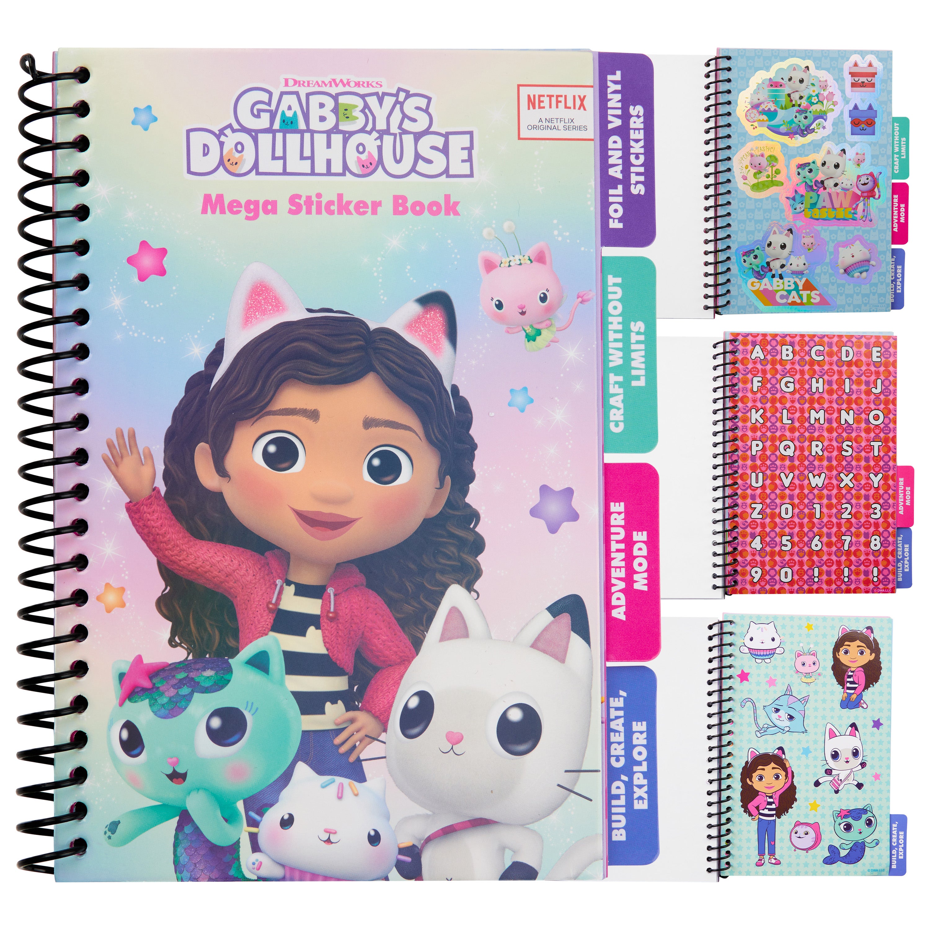 gabby-s-dollhouse-livre-stickers-fille-28-planches-cadeau image 1