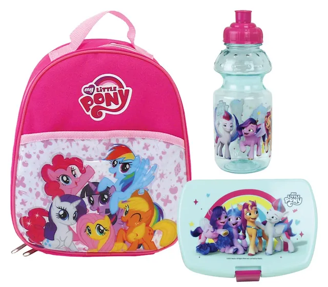 my-little-pony-set-go-ter-3-pi-ces-gourde-sac-isotherme image 1