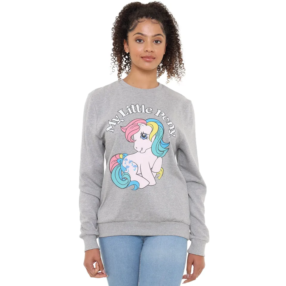 my-little-pony-pink-pony-sweat-femme-gris-chin-cotton-soul image 1
