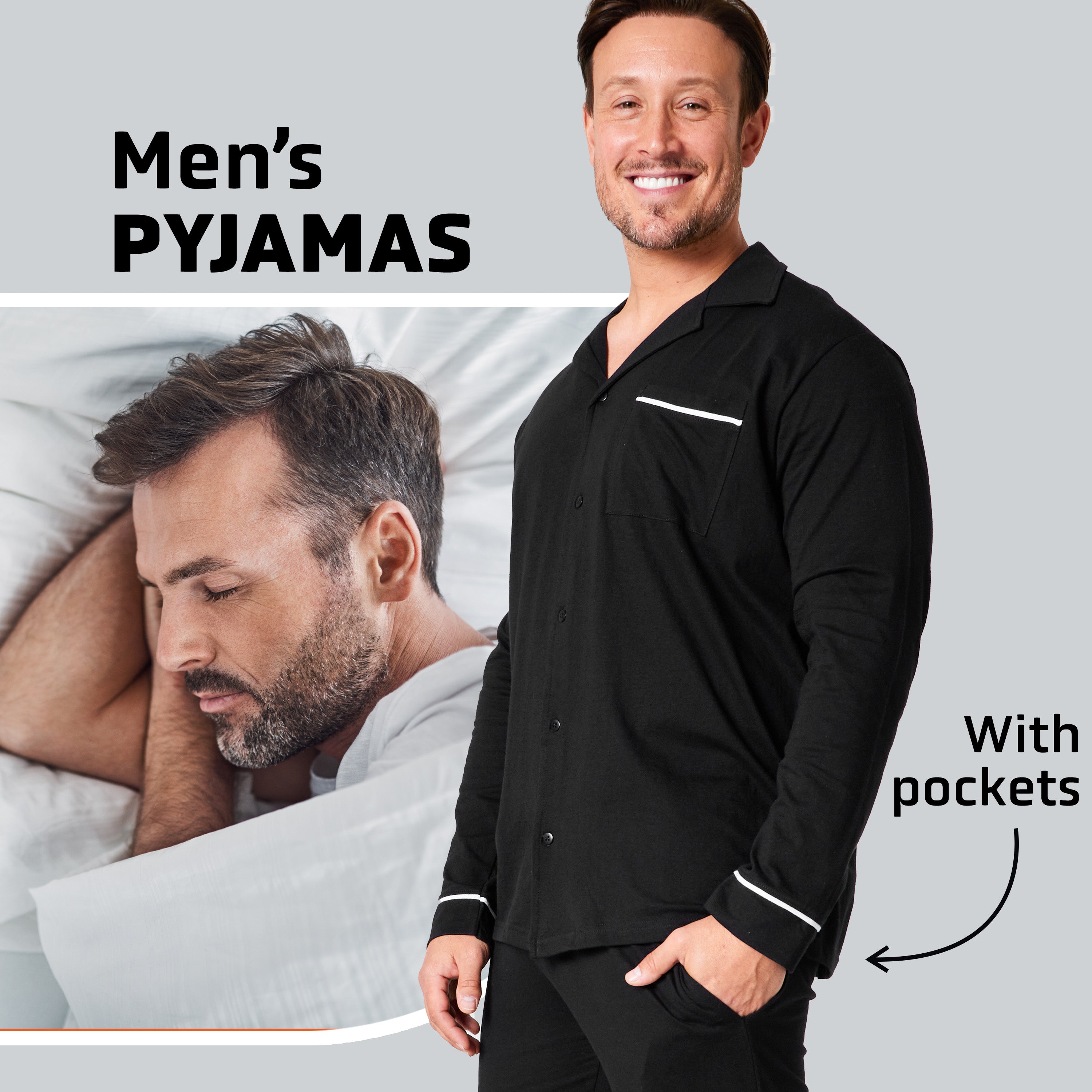 citycomfort-pyjama-homme-boutons-bleu-marine-m image 4