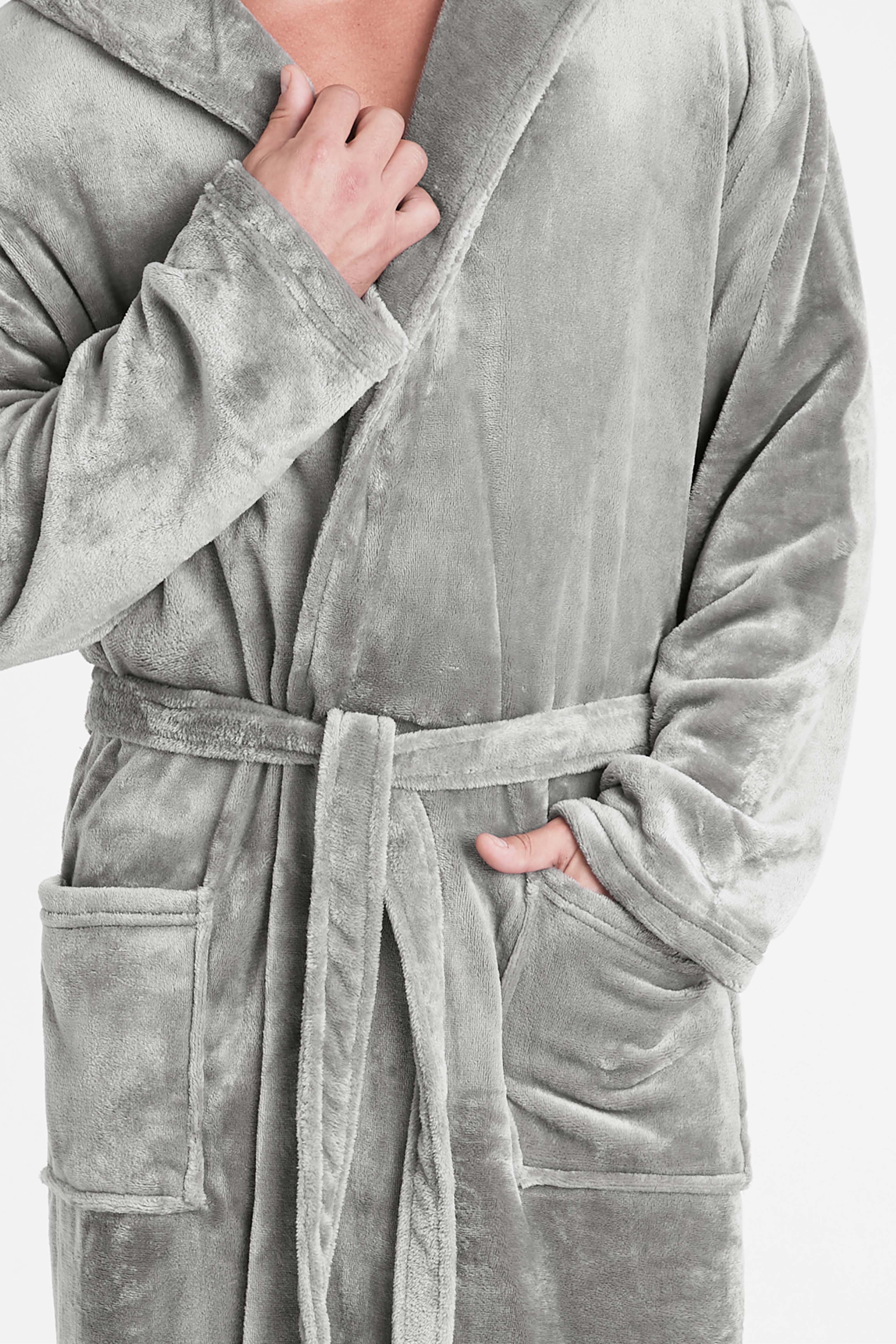 peignoir-homme-polaire-capuche-doux-poches-m-3xl image 5