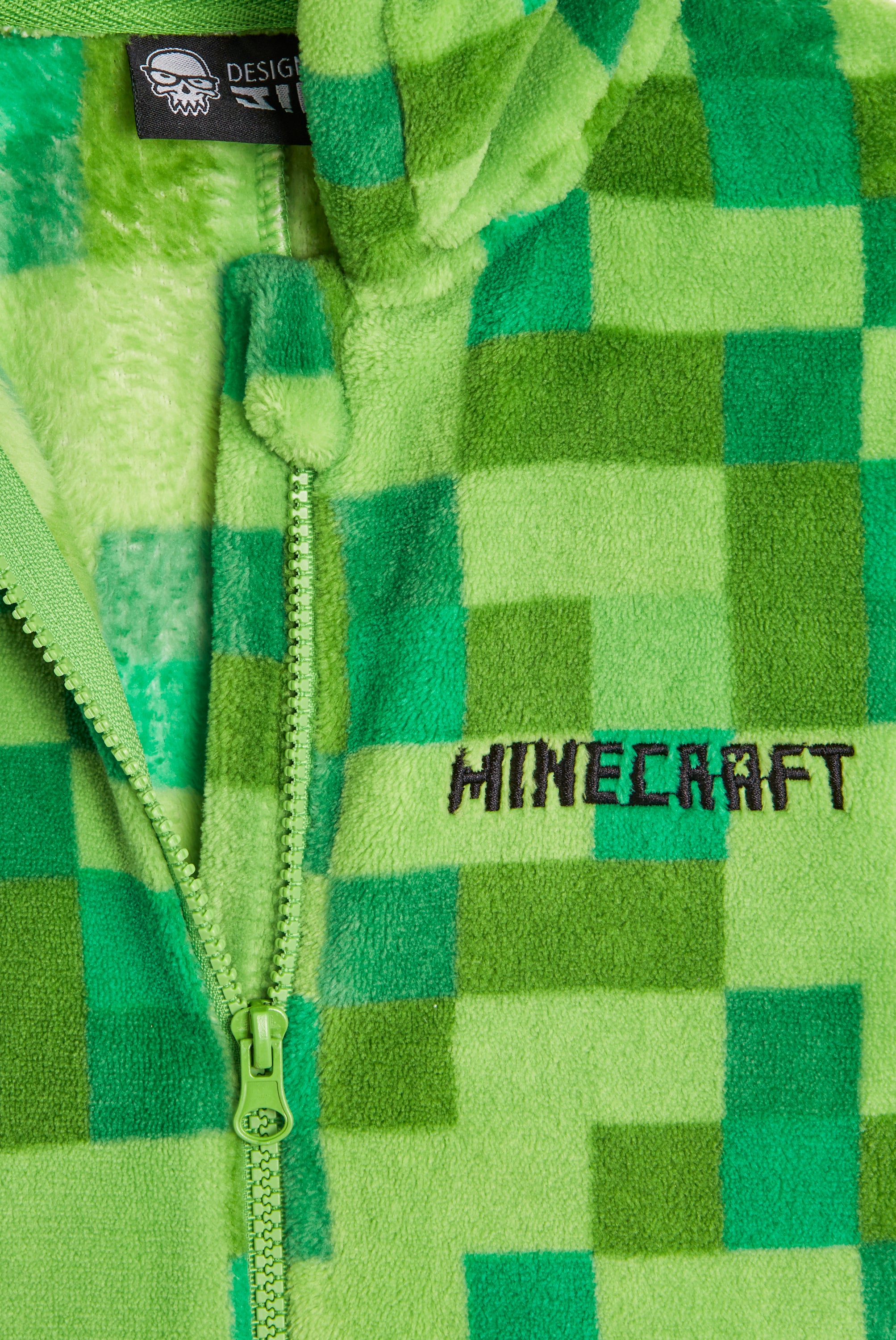 minecraft-combinaison-pyjama-polaire-gar-on-capuche-gamer-chaud image 4