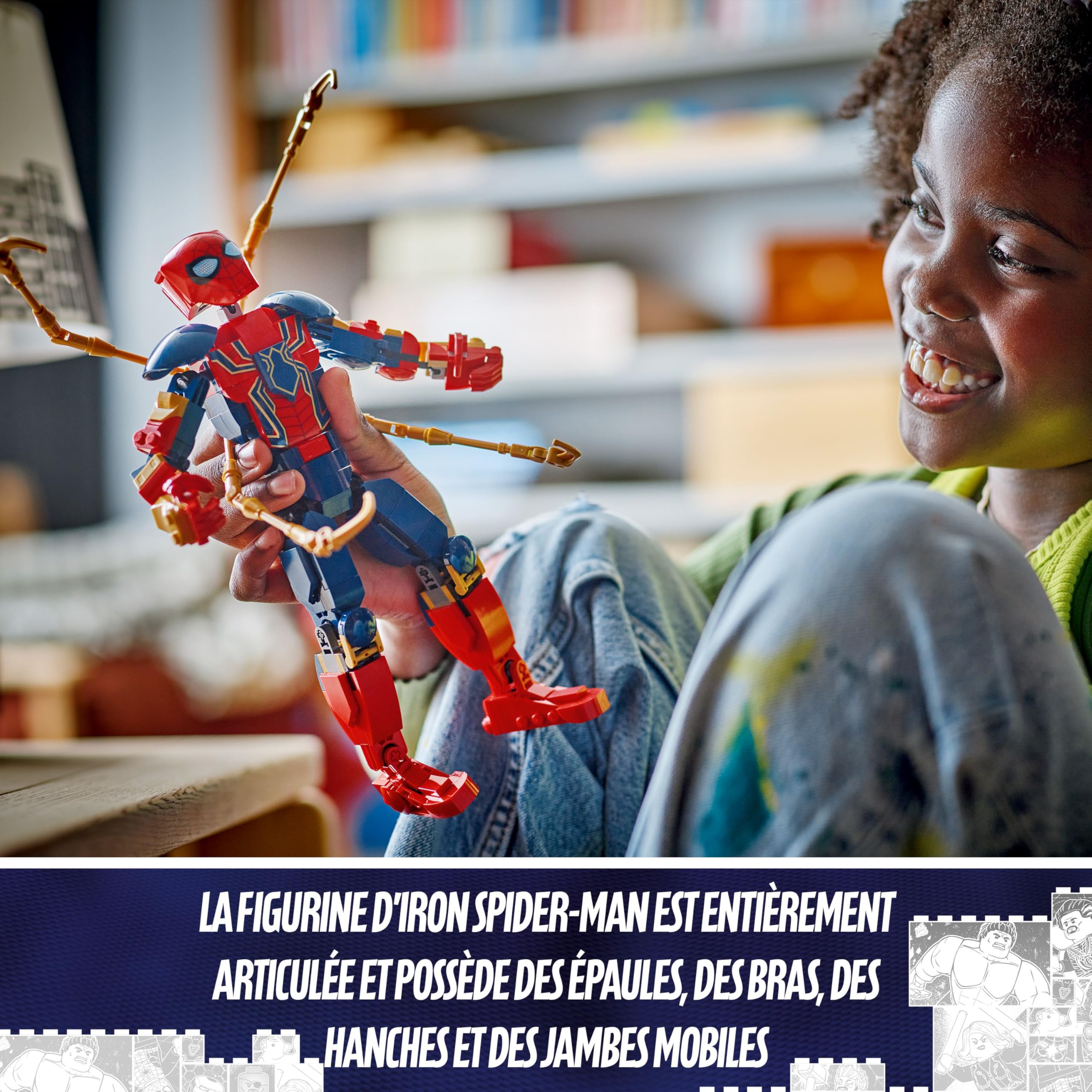 lego-marvel-iron-spider-man-76298-figurine-construire-27-cm image 3