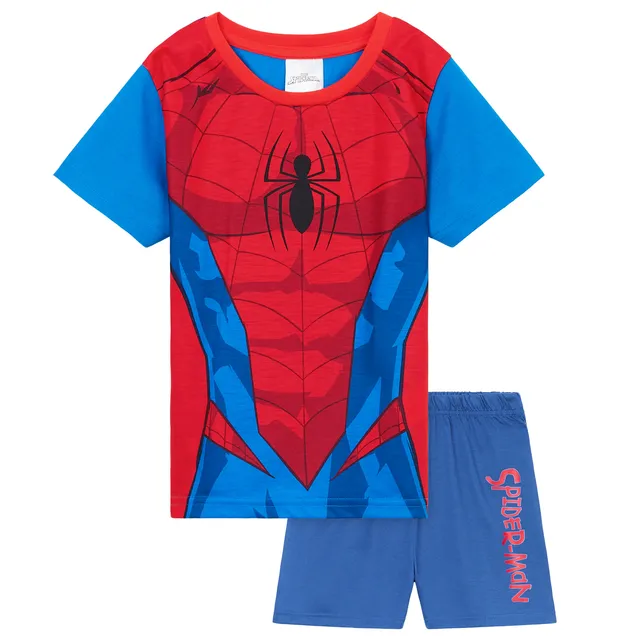 marvel-spiderman-pyjama-gar-on-court-avengers-7-8-ans-coton image 1