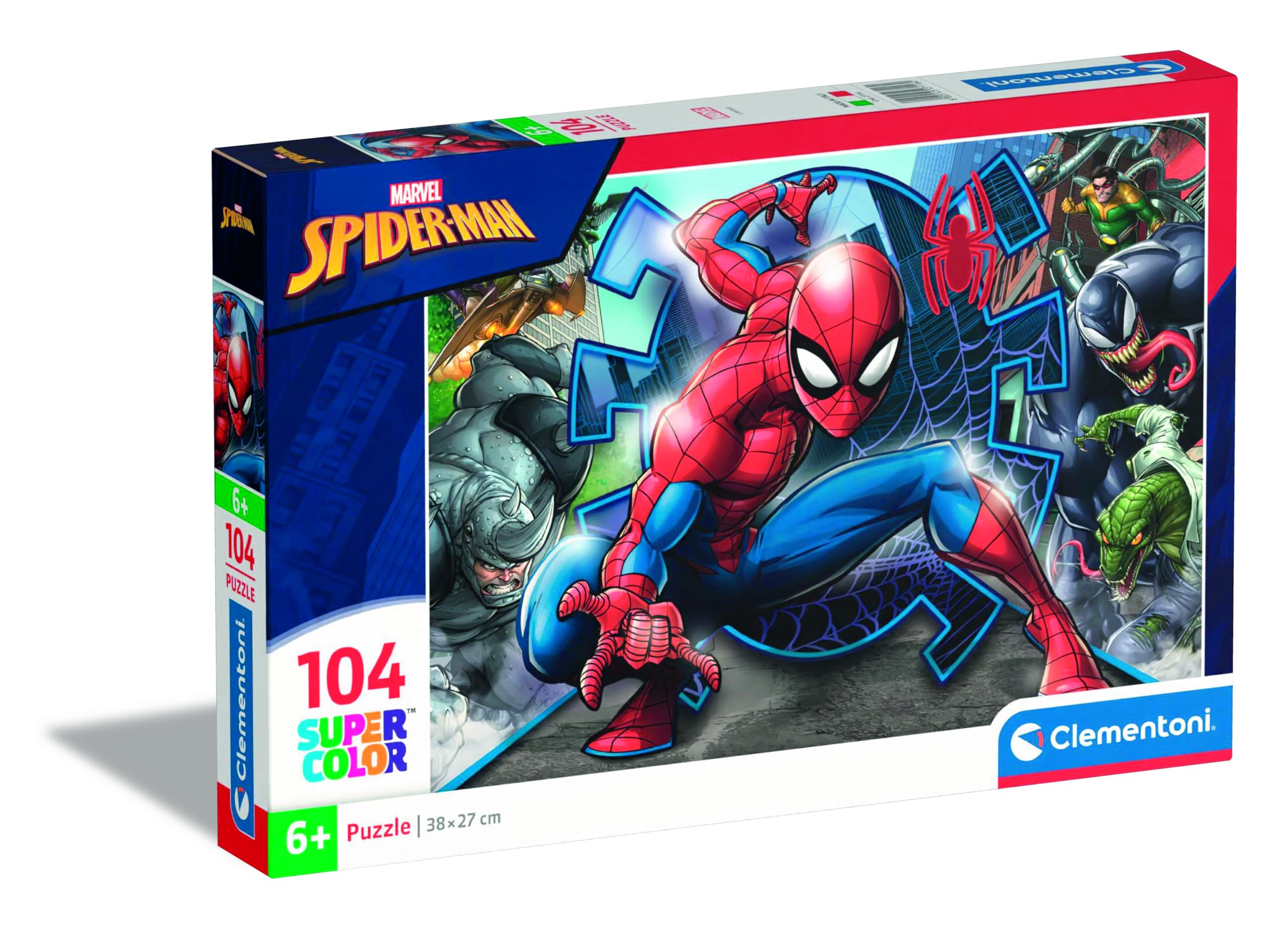 marvel-spider-man-puzzle-enfant-104-pi-ces-6-ans-clementoni image 1