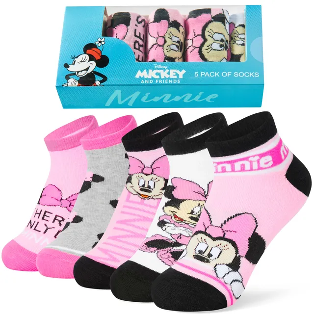 chaussettes-disney-fille-basses-coton-lot-de-5 image 1