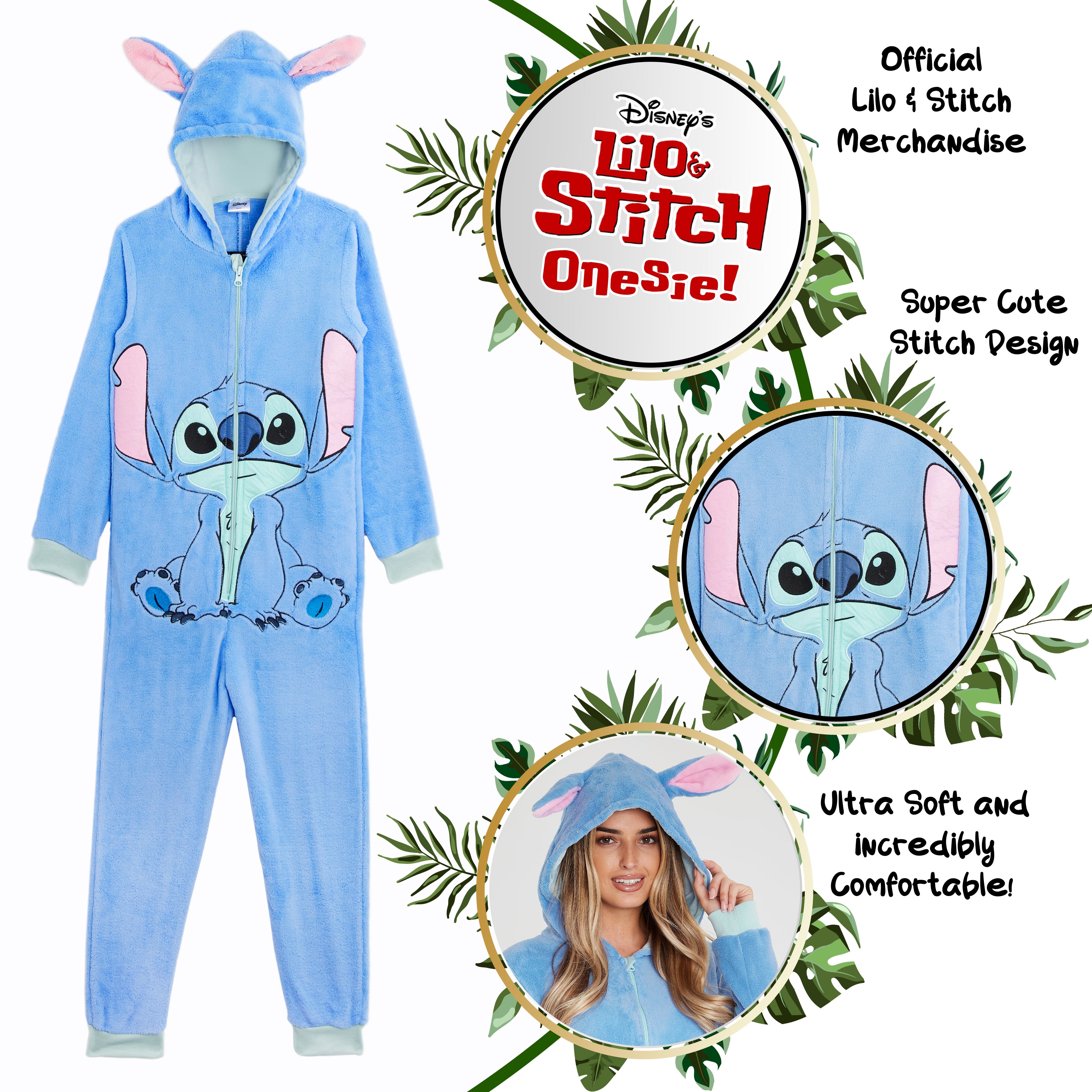 disney-stitch-combinaison-pyjama-polaire-femme-douce image 3