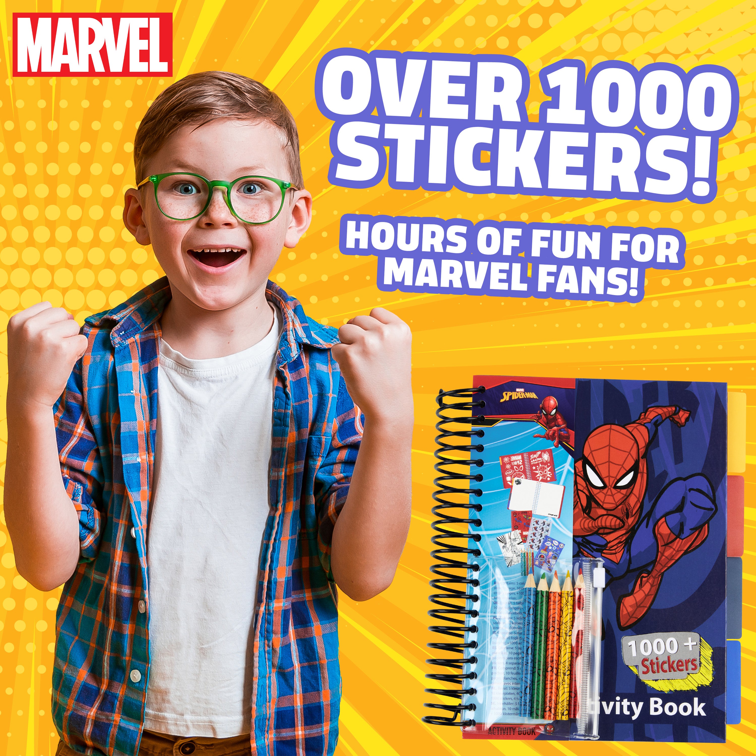 marvel-spiderman-livre-autocollants-1000-stickers-multi image 3