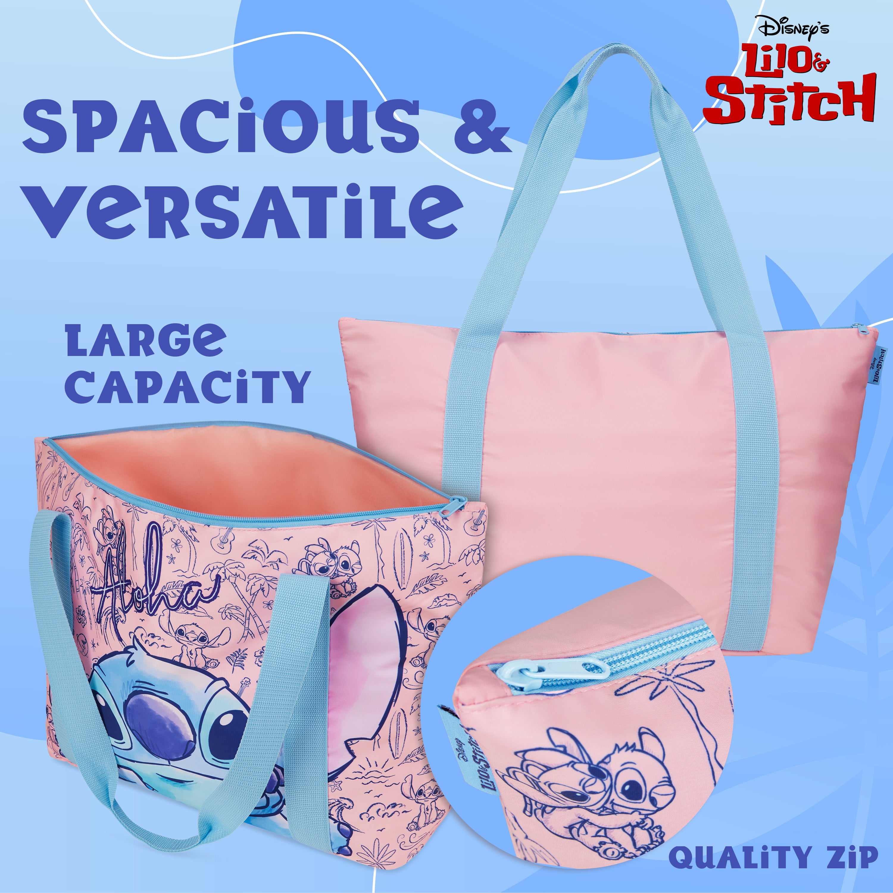 disney-stitch-tote-bag-plage-femme-grand-mod-le-zipp image 4