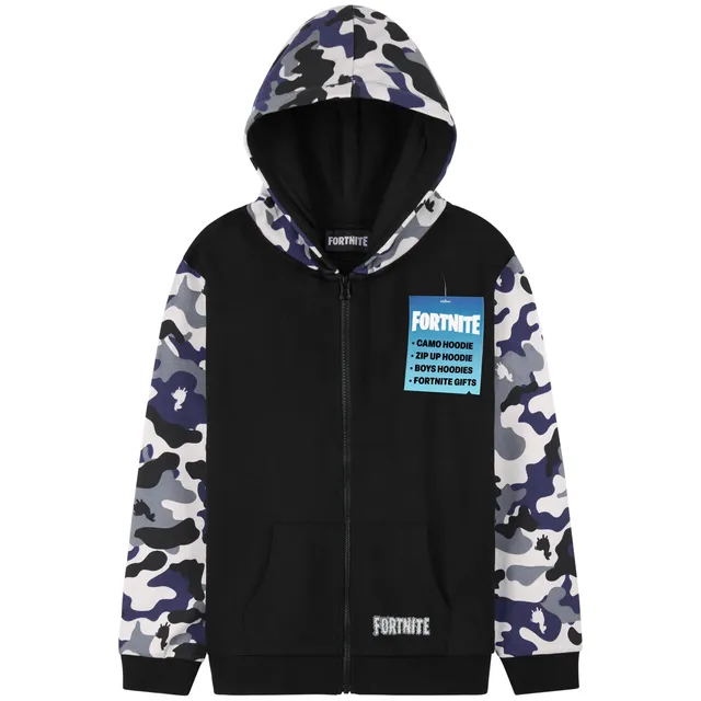 fortnite-sweat-gar-on-zipp-capuche-11-12-ans-gaming-poches image 1