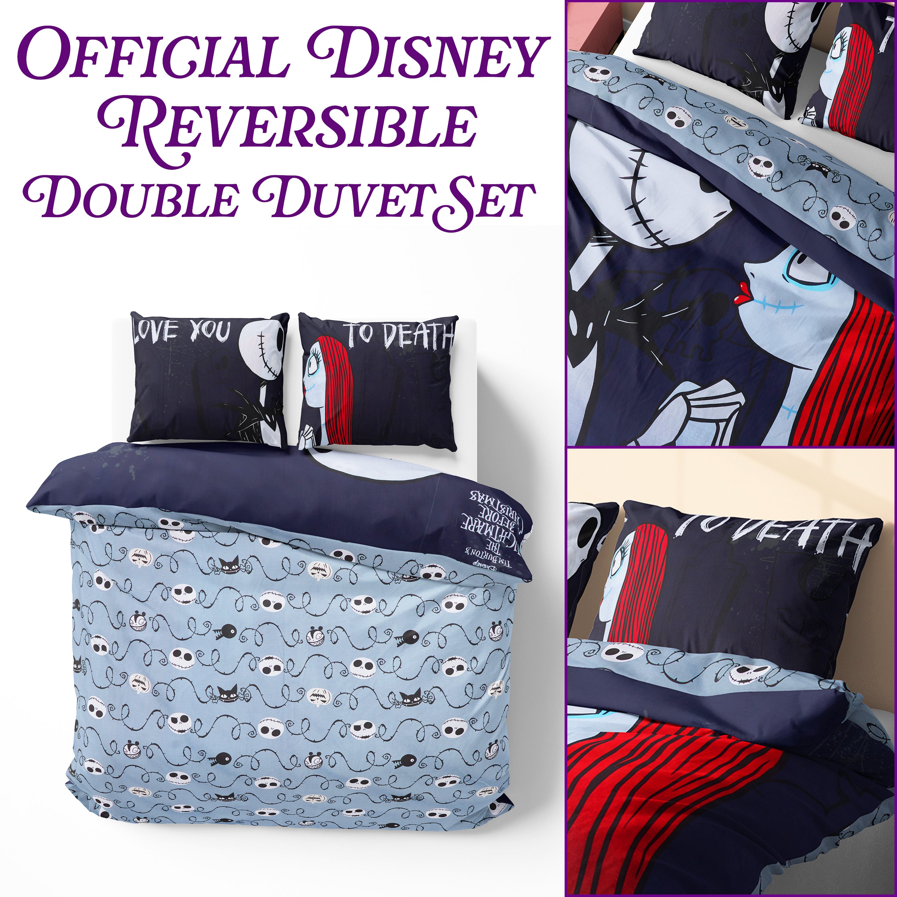 disney-stitch-housse-de-couette-double-taies-noire-jack image 2