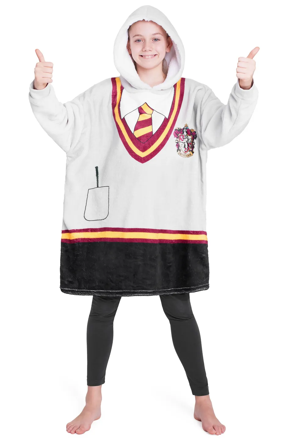 harry-potter-plaid-capuche-enfant-gryffondor-taille-unique image 1