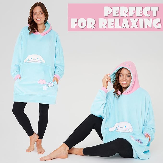 hello-kitty-sweat-plaid-capuche-oversize-peluche image 3