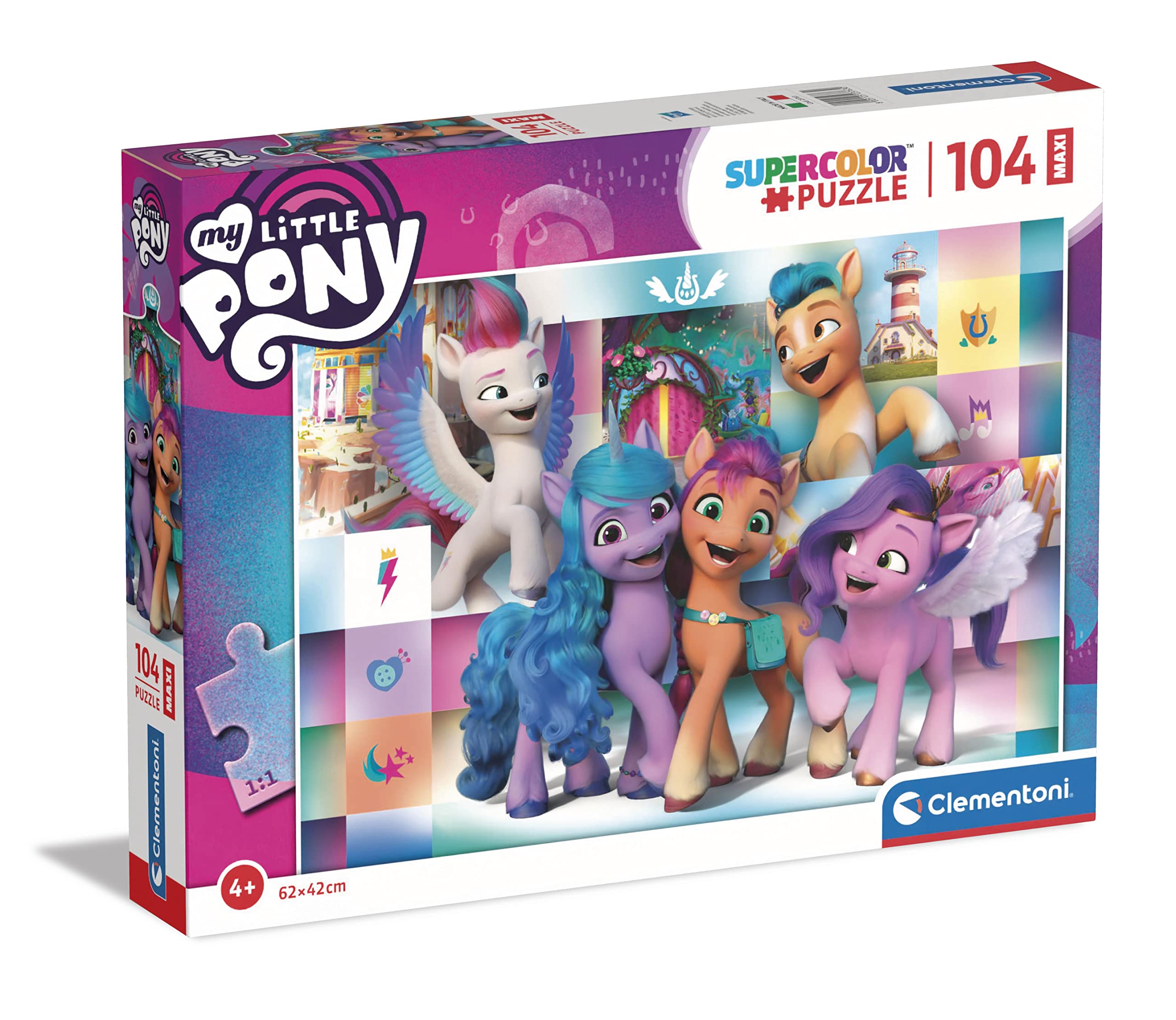 clementoni-supercolor-puzzle-104-pi-ces-my-little-pony-enfant image 1
