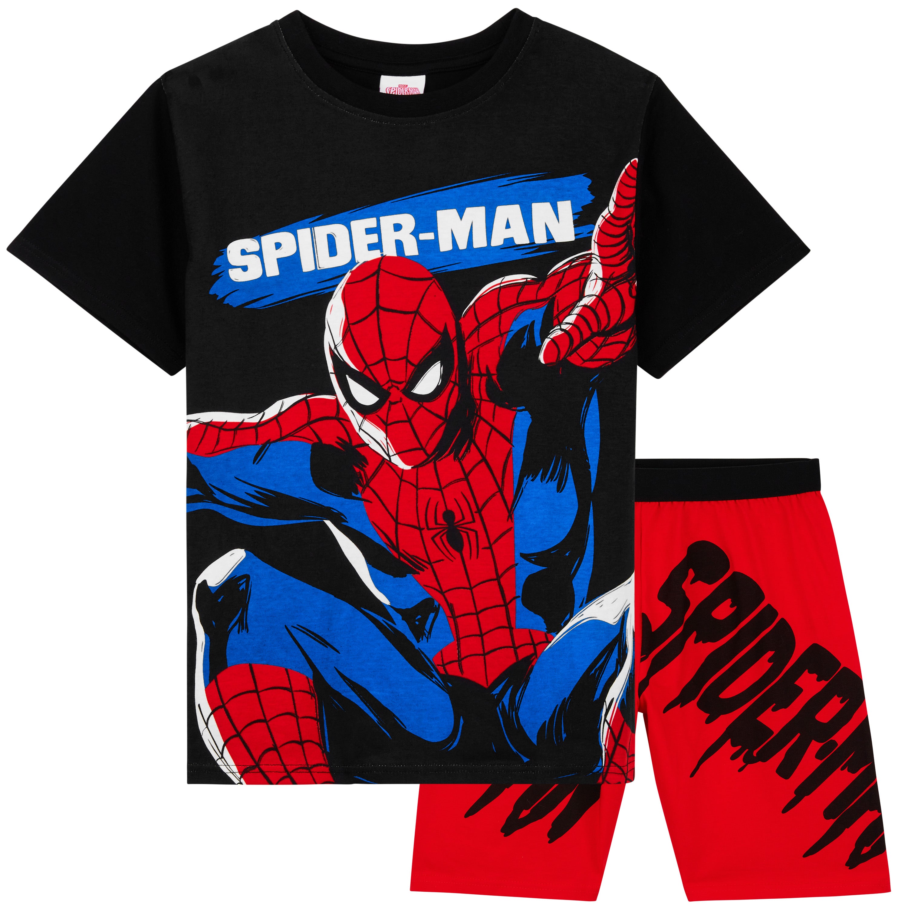 marvel-spiderman-pyjama-court-gar-on-t-shirt-short image 2